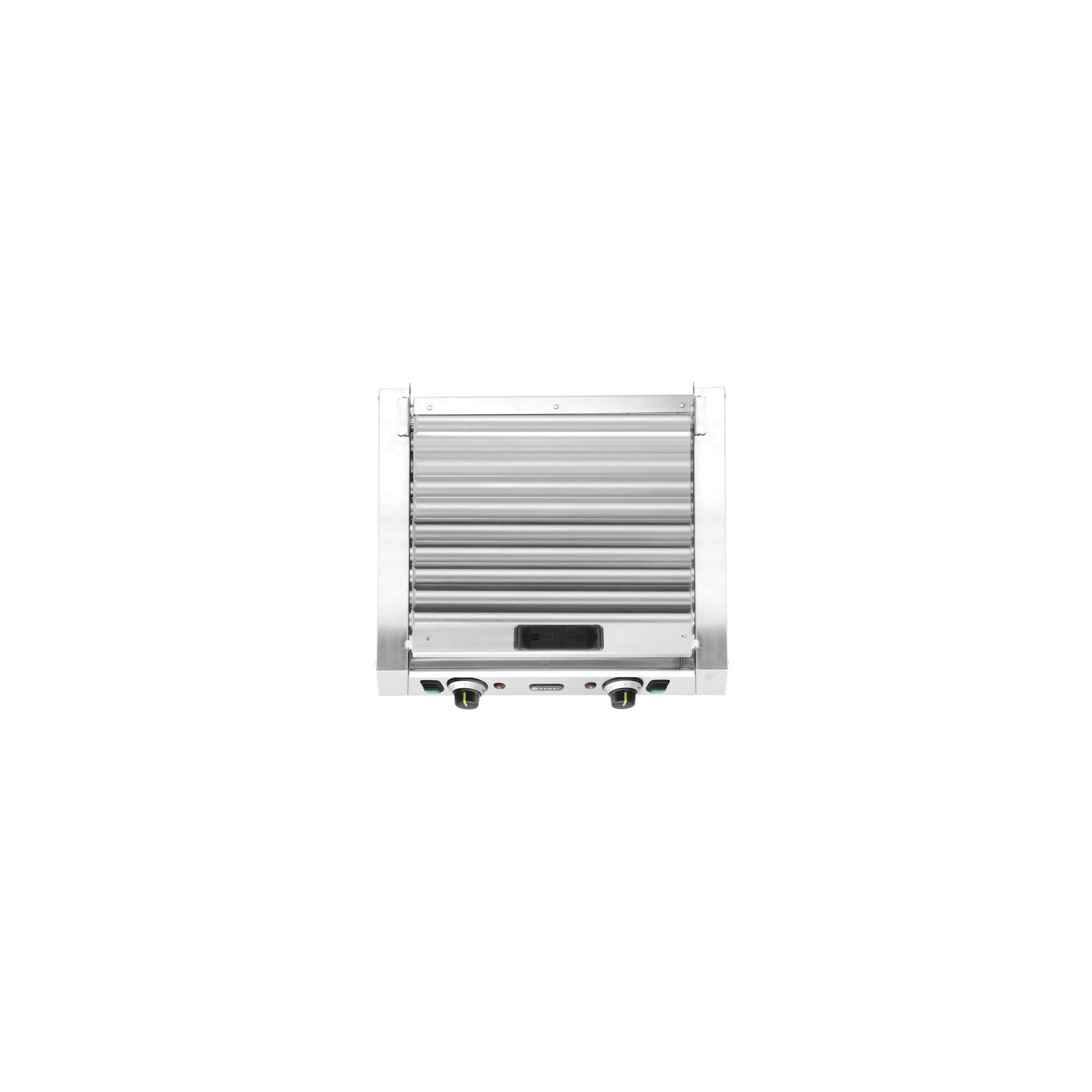 Rollengrill - 2 Zonen mit Energiesparabdeckung, 11 Rollen, 220-240V/980W, 566x527x(H)259mm Rollengrill - 2 Zonen mit Energiesparabdeckung, 11 Rollen, 220-240V/980W, 566x527x(H)259mm