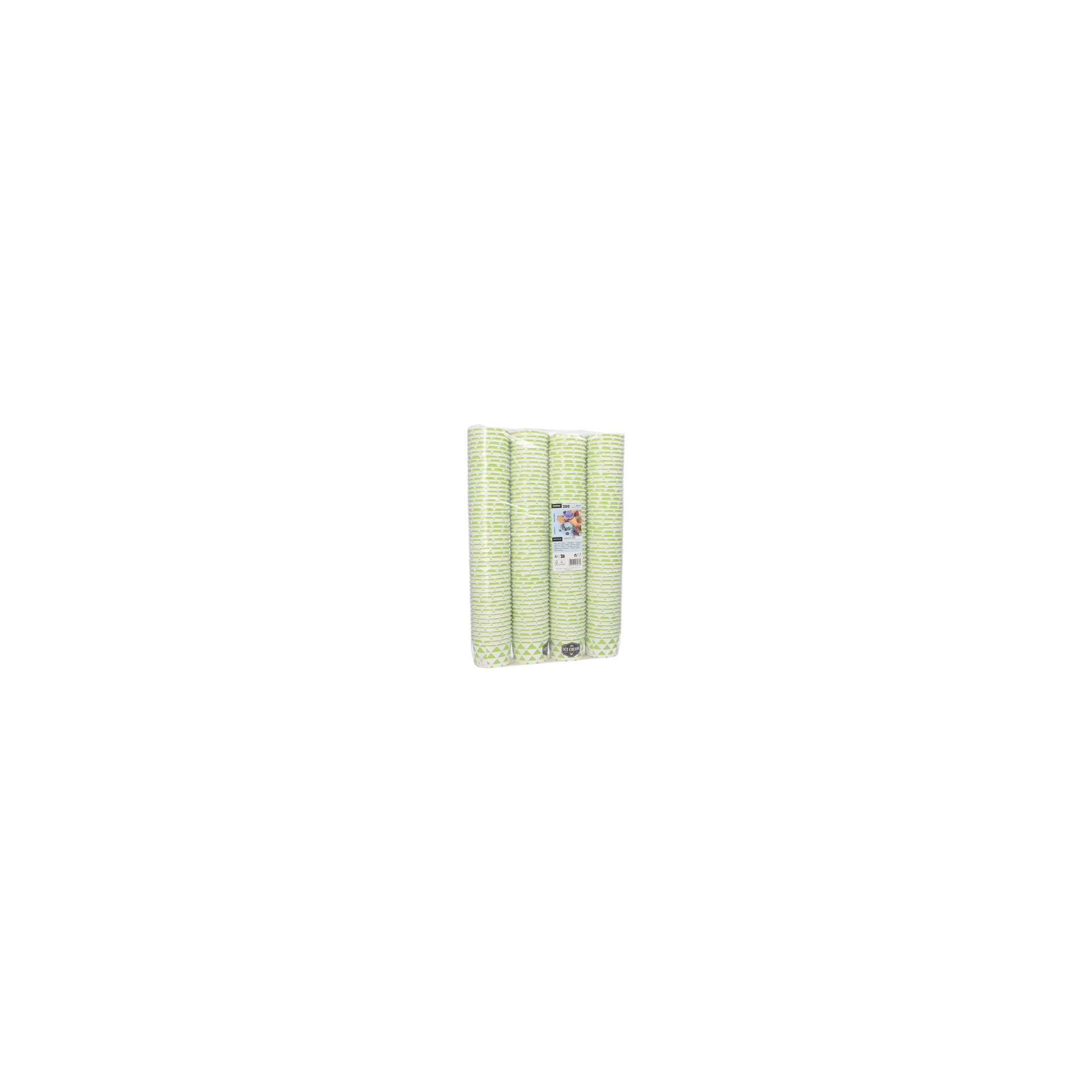 Eisbecher, Pappe rund 125 ml Ø 8 cm · 4,8 cm "Früchte"