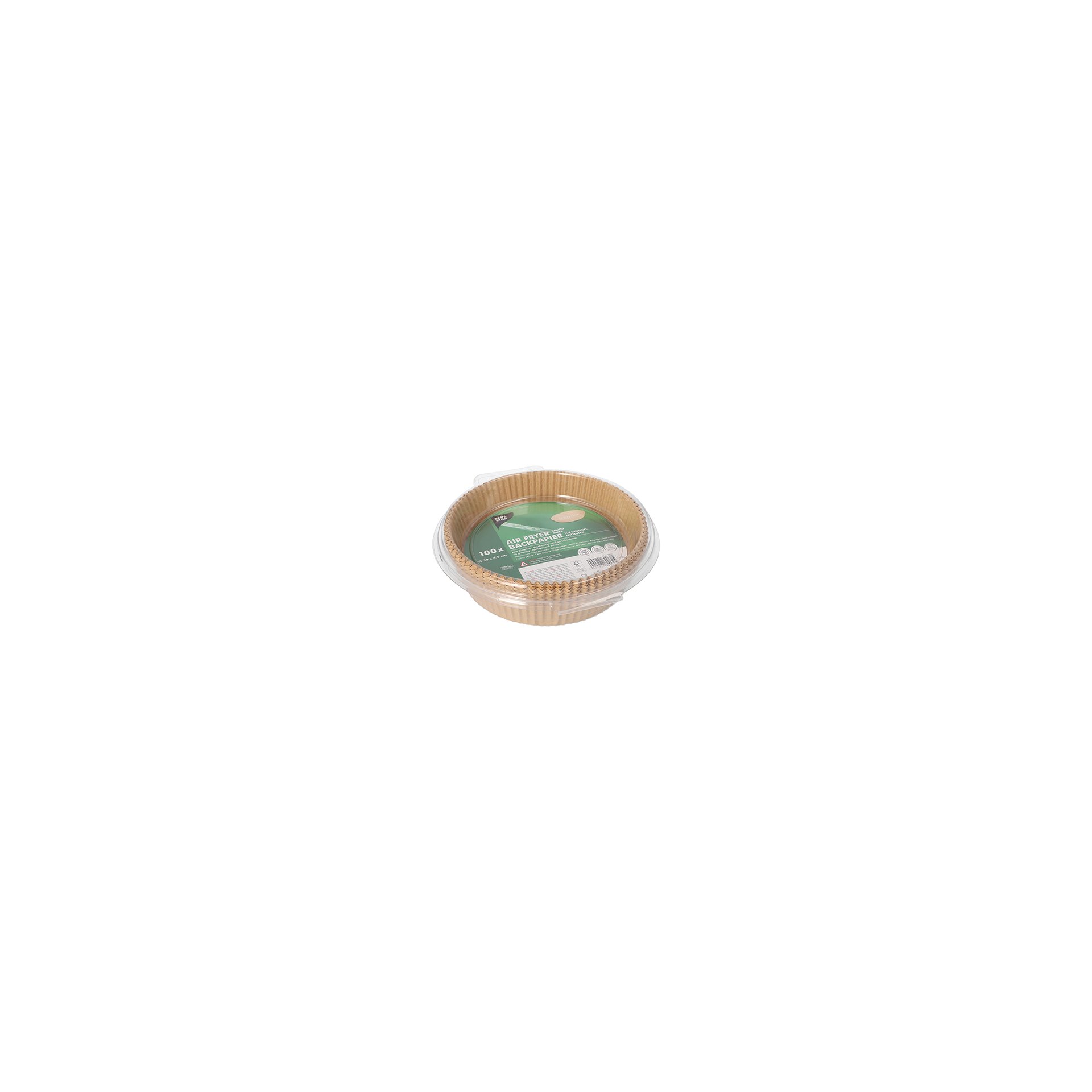 Backpapiere Ø 20 cm · 4,5 cm braun für Heißluftfritteusen Backpapiere Ø 20 cm · 4,5 cm braun für Heißluftfritteusen