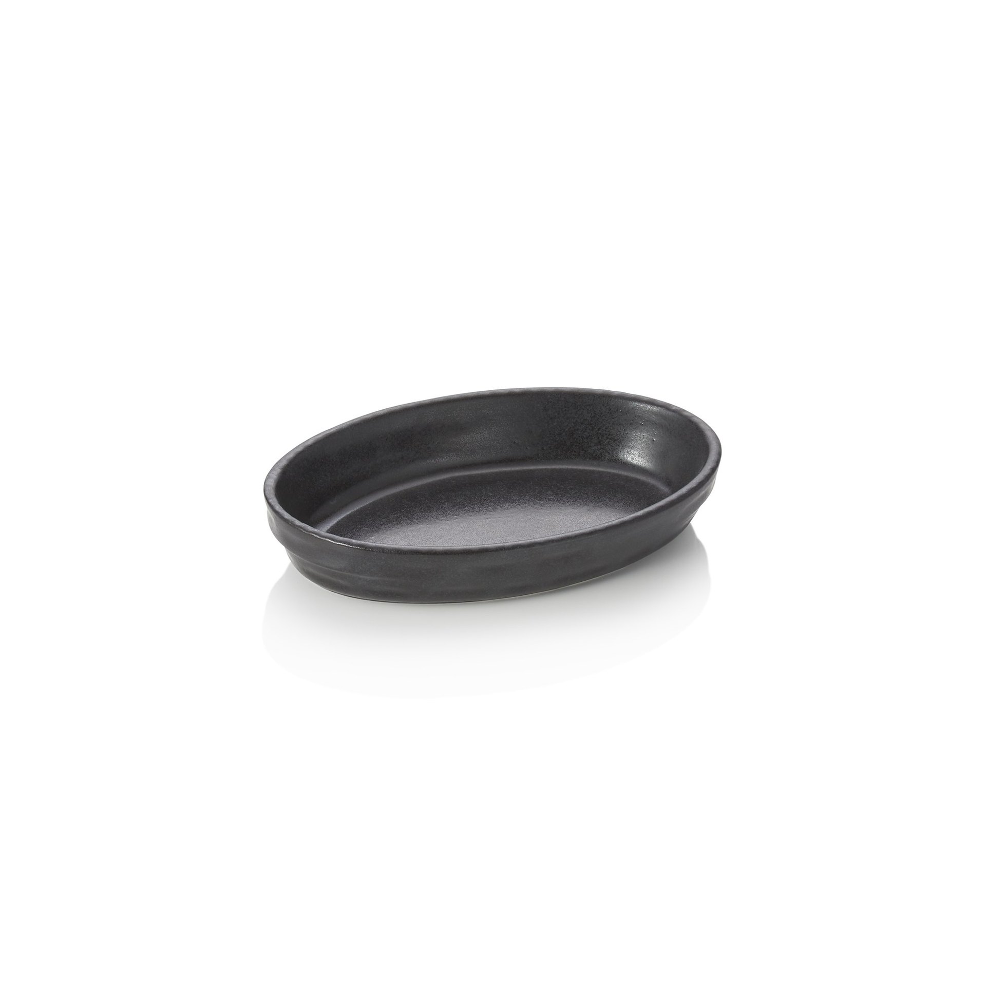 Backform, 24 x 15 x 4,5 cm, schwarz, Porzellan Backform, 24 x 15 x 4,5 cm, schwarz, Porzellan