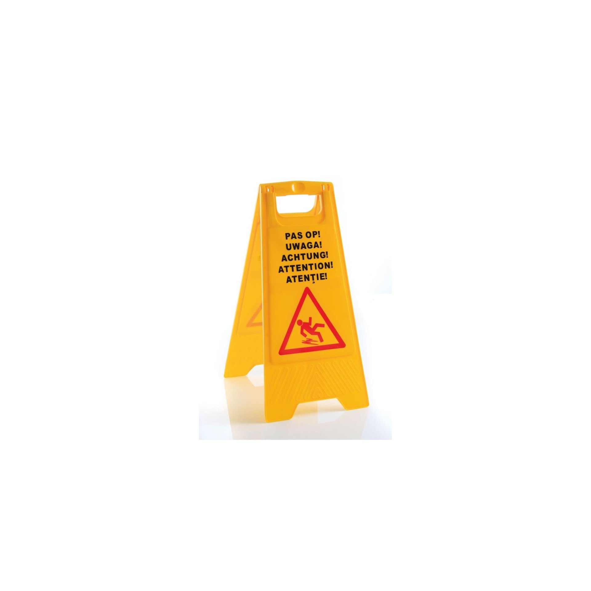 Schild Rutschgefahr, 300x460x(H)615mm Schild Rutschgefahr, 300x460x(H)615mm