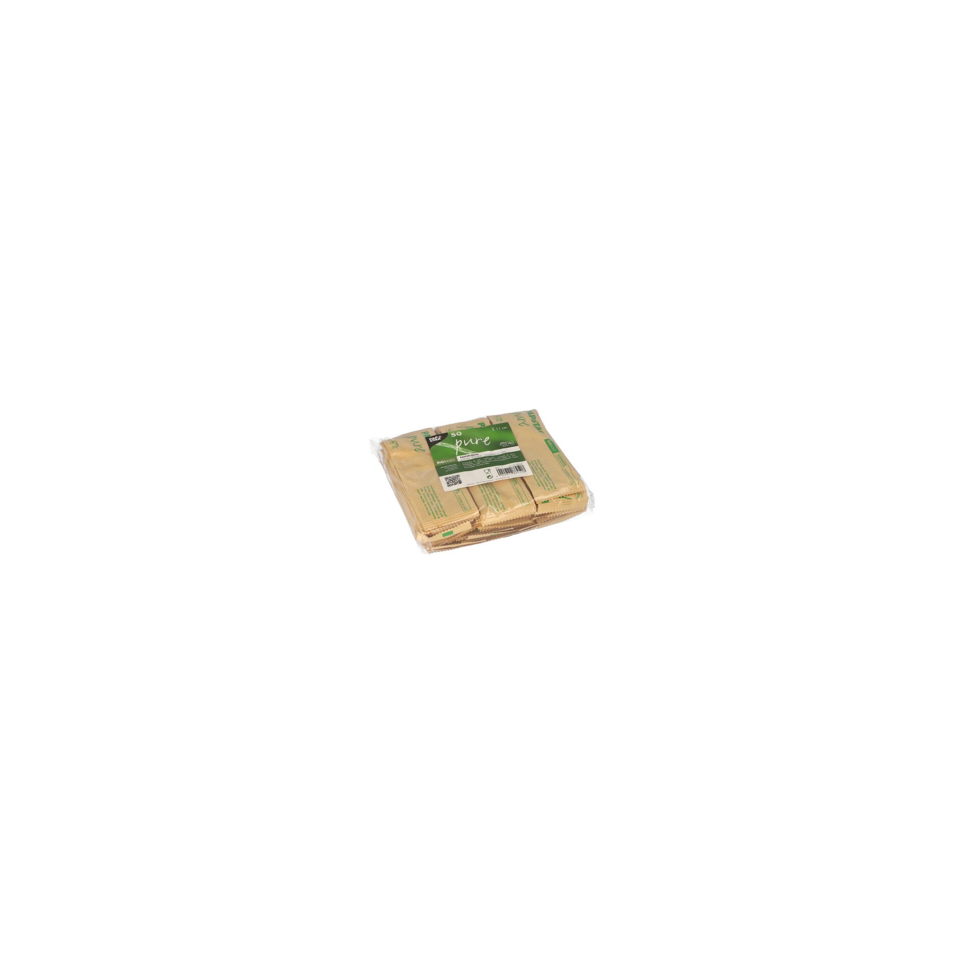 Kaffeelöffel, Holz "pure" 11 cm einzeln verpackt in Papierbeutel Kaffeelöffel, Holz "pure" 11 cm einzeln verpackt in Papierbeutel