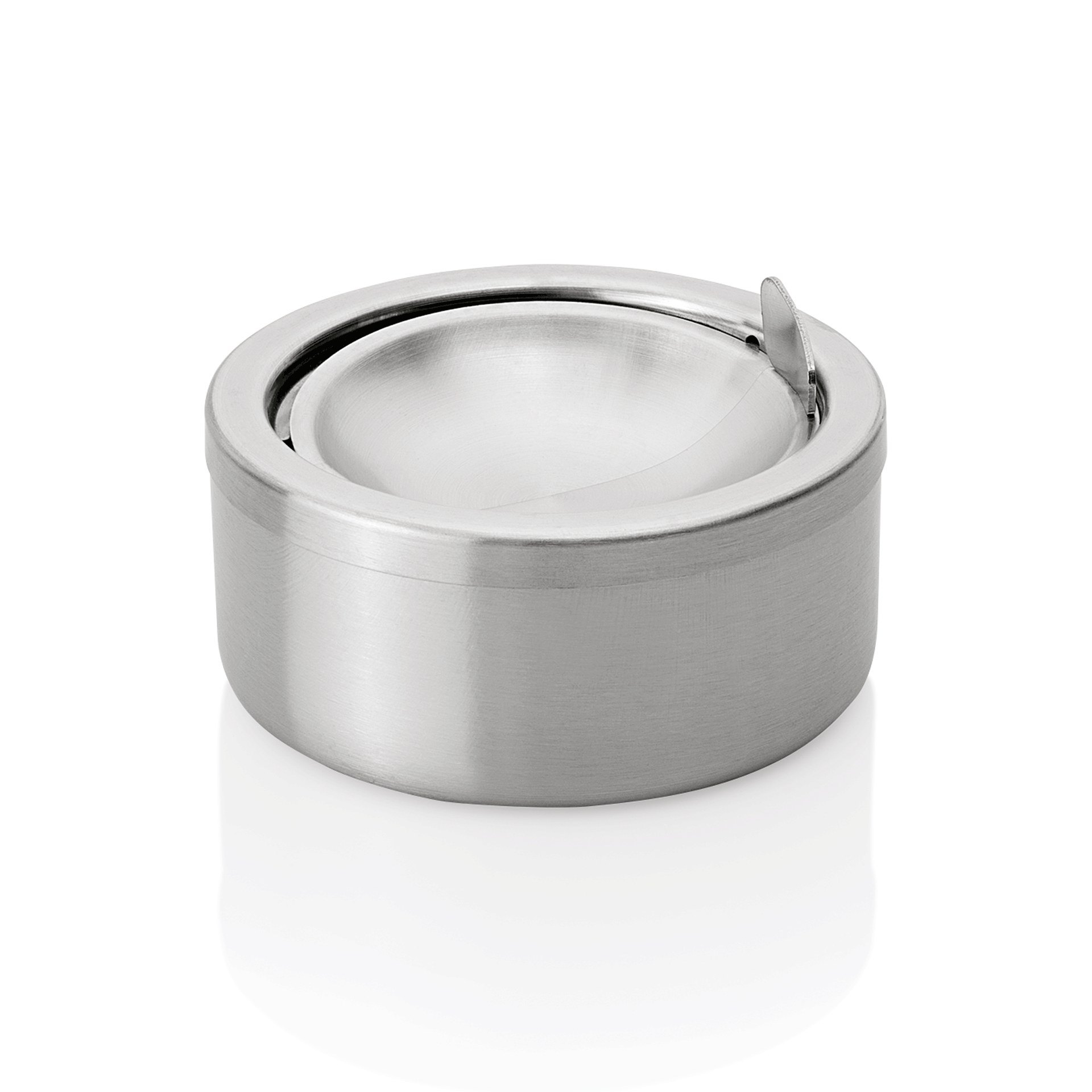 Druckaschenbecher 11,5 cm Edelstahl