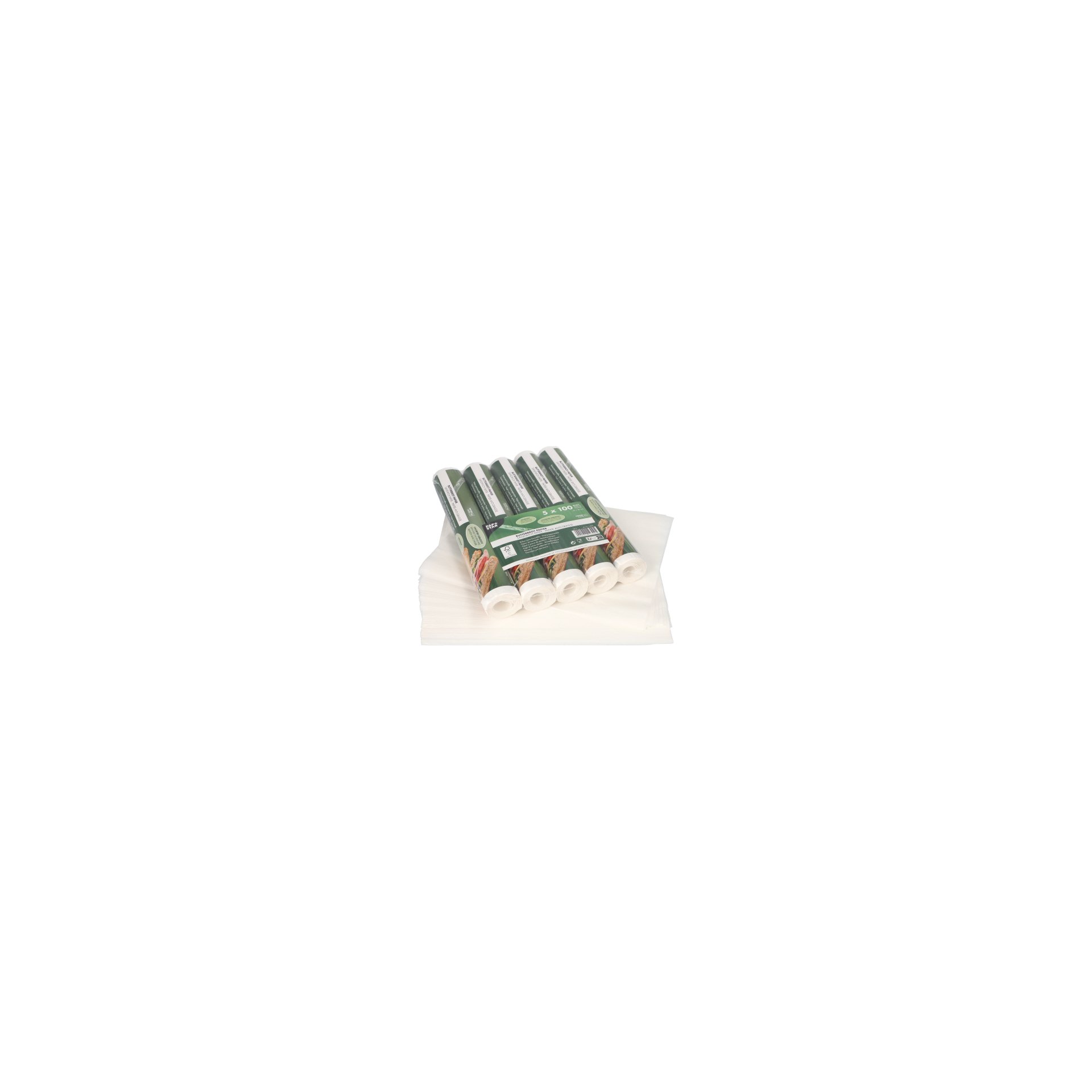 Blatt Butterbrotpapier 25 cm x 30 cm weiss