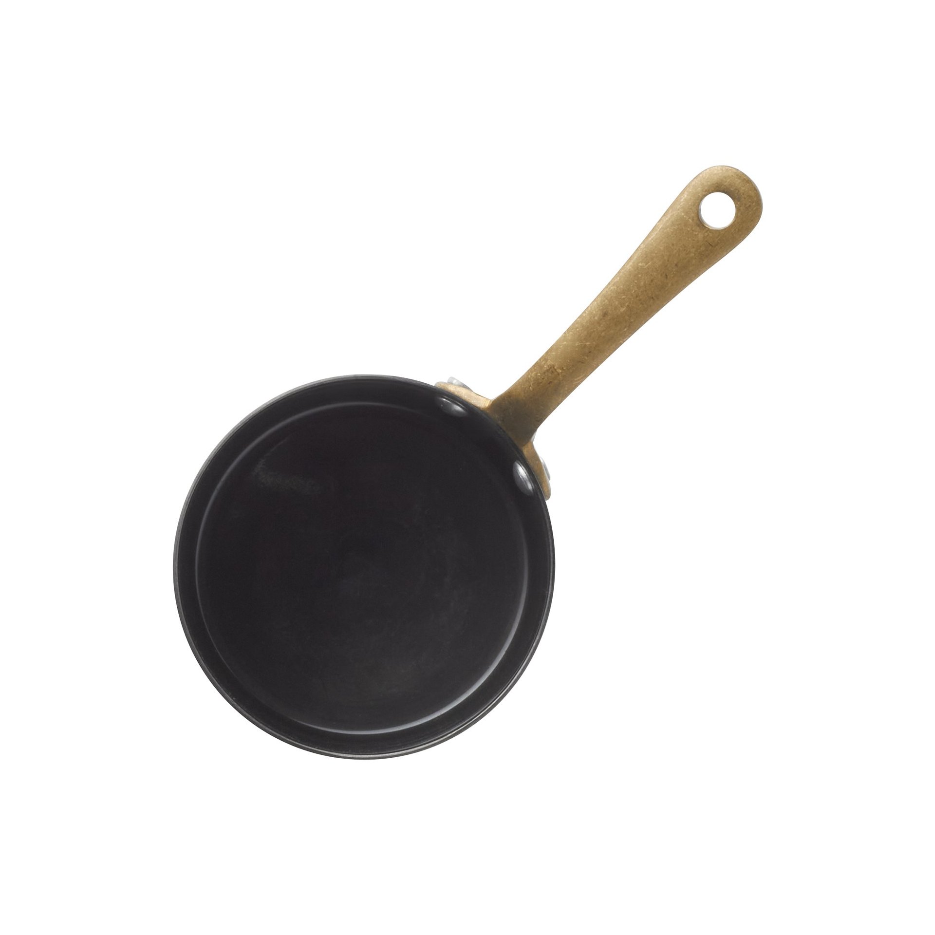 Serviertopf STEEL & STYLE, mit Messinggriff, 280 ml, Ø 9 cm, schwarz, Messing, PVD Serviertopf STEEL & STYLE, mit Messinggriff, 280 ml, Ø 9 cm, schwarz, Messing, PVD