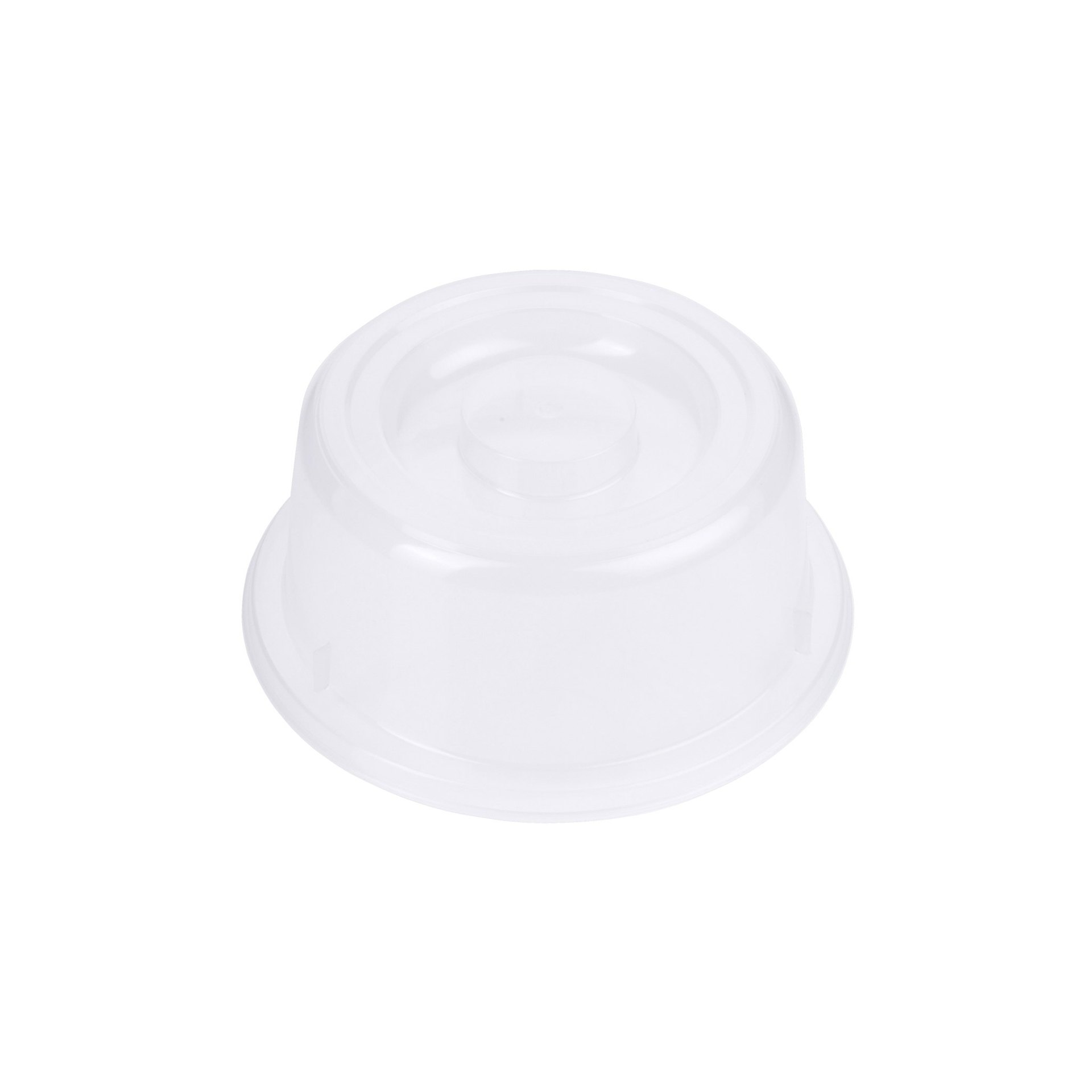 Tellerglocke, transparent-weiß 20 cm Tellerglocke, transparent-weiß 20 cm