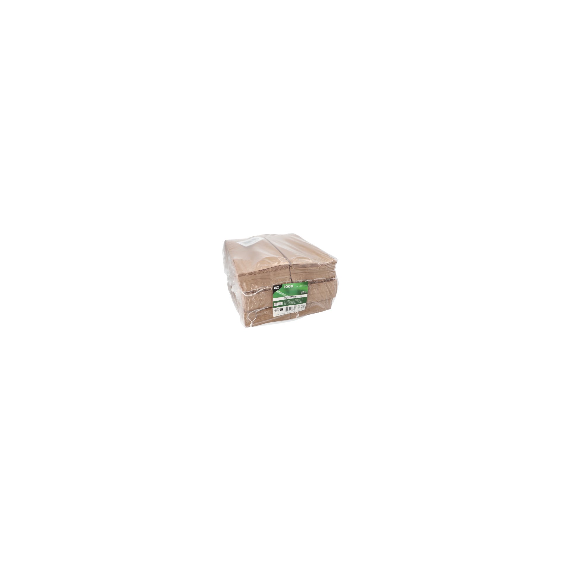 Papierfaltenbeutel gefädelt Kraftpapier 24 cm x 10 cm x 5 cm braun Füllinhalt 0,75 kg Papierfaltenbeutel gefädelt Kraftpapier 24 cm x 10 cm x 5 cm braun Füllinhalt 0,75 kg