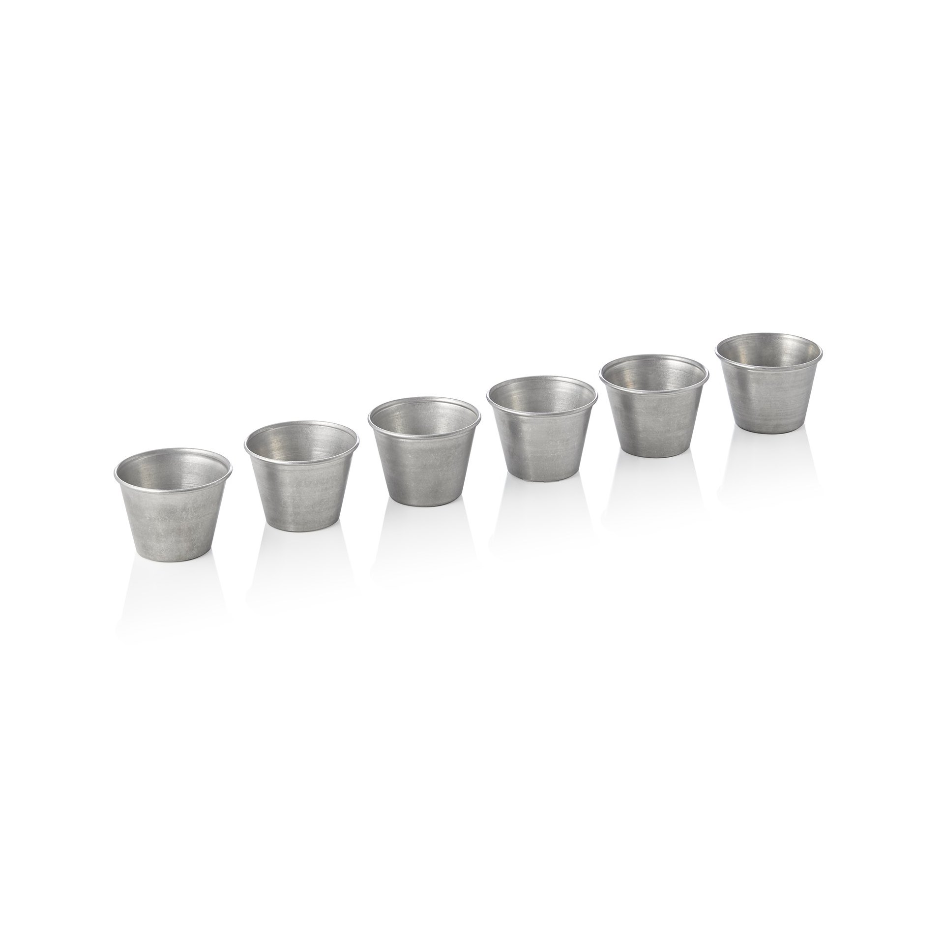 Dipschale Set STEEL & STYLE VINTAGE, Ø 6 cm, Set á 6 Stück, 60 ml, Chromnickelstahl