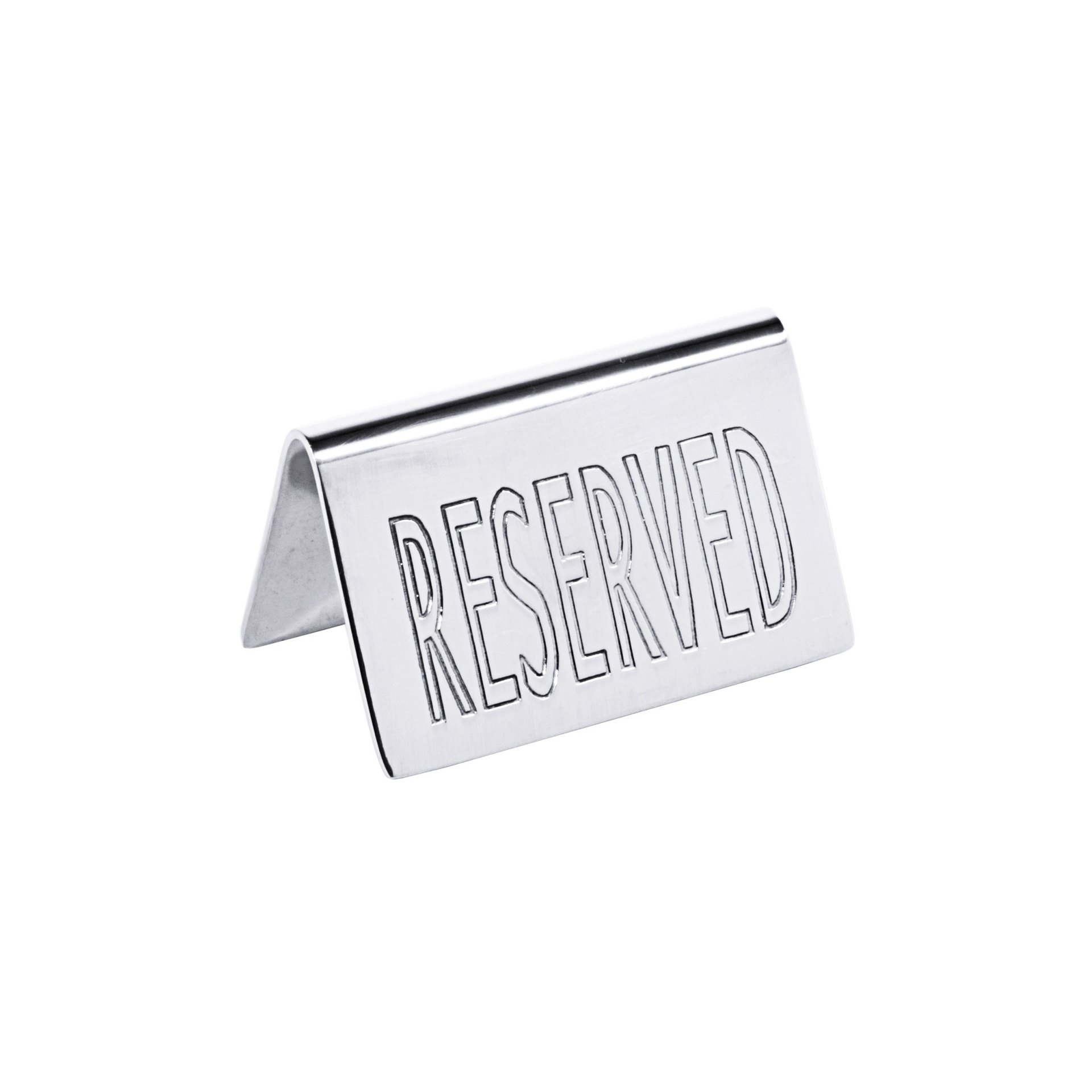 Reserviert-Aufsteller mit englischem Text: RESERVED