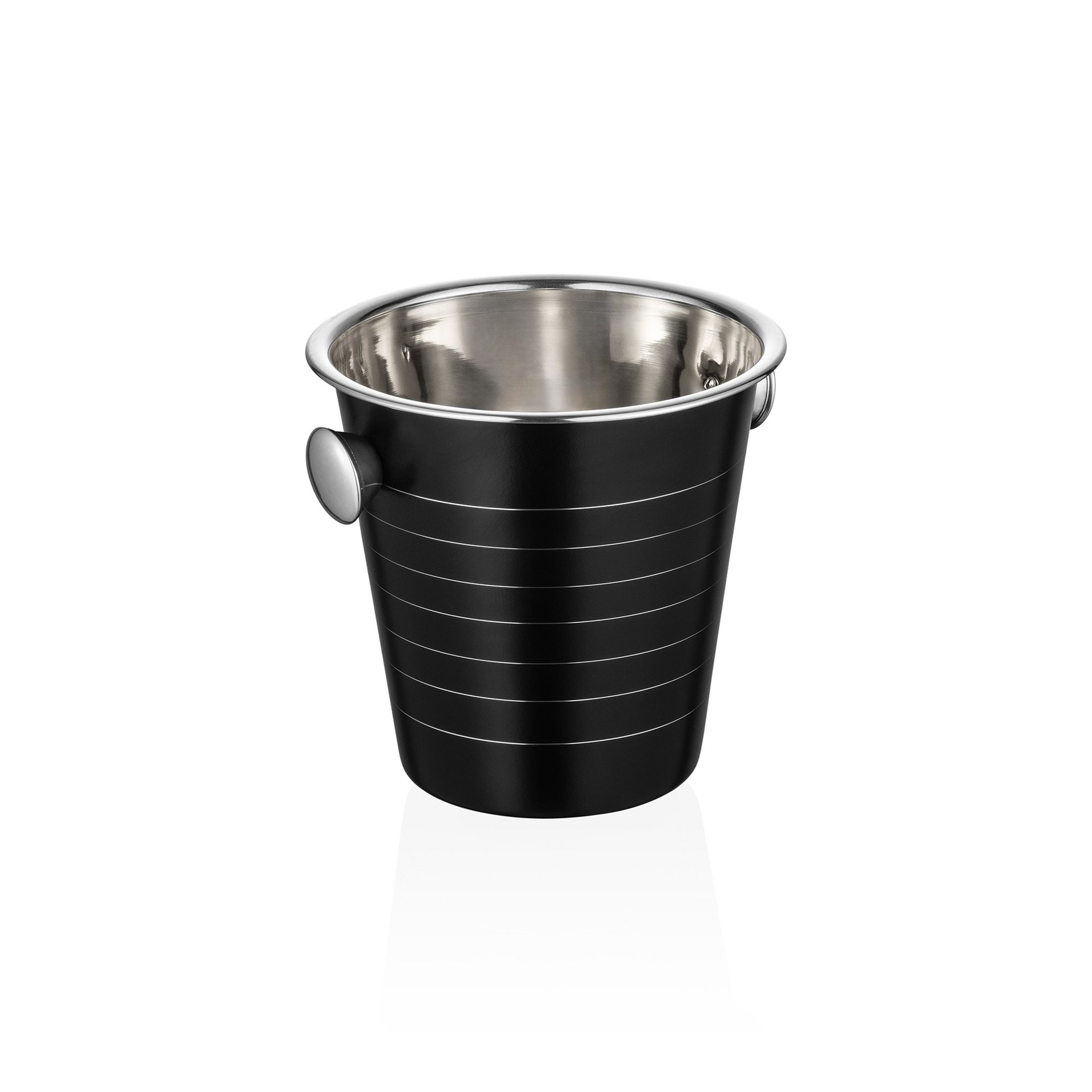 Flaschenkühler 4,5 L, Ø 21,5 cm, (H) 20 cm, Pulverbeschichtet, schwarz Flaschenkühler 4,5 L, Ø 21,5 cm, (H) 20 cm, Pulverbeschichtet, schwarz
