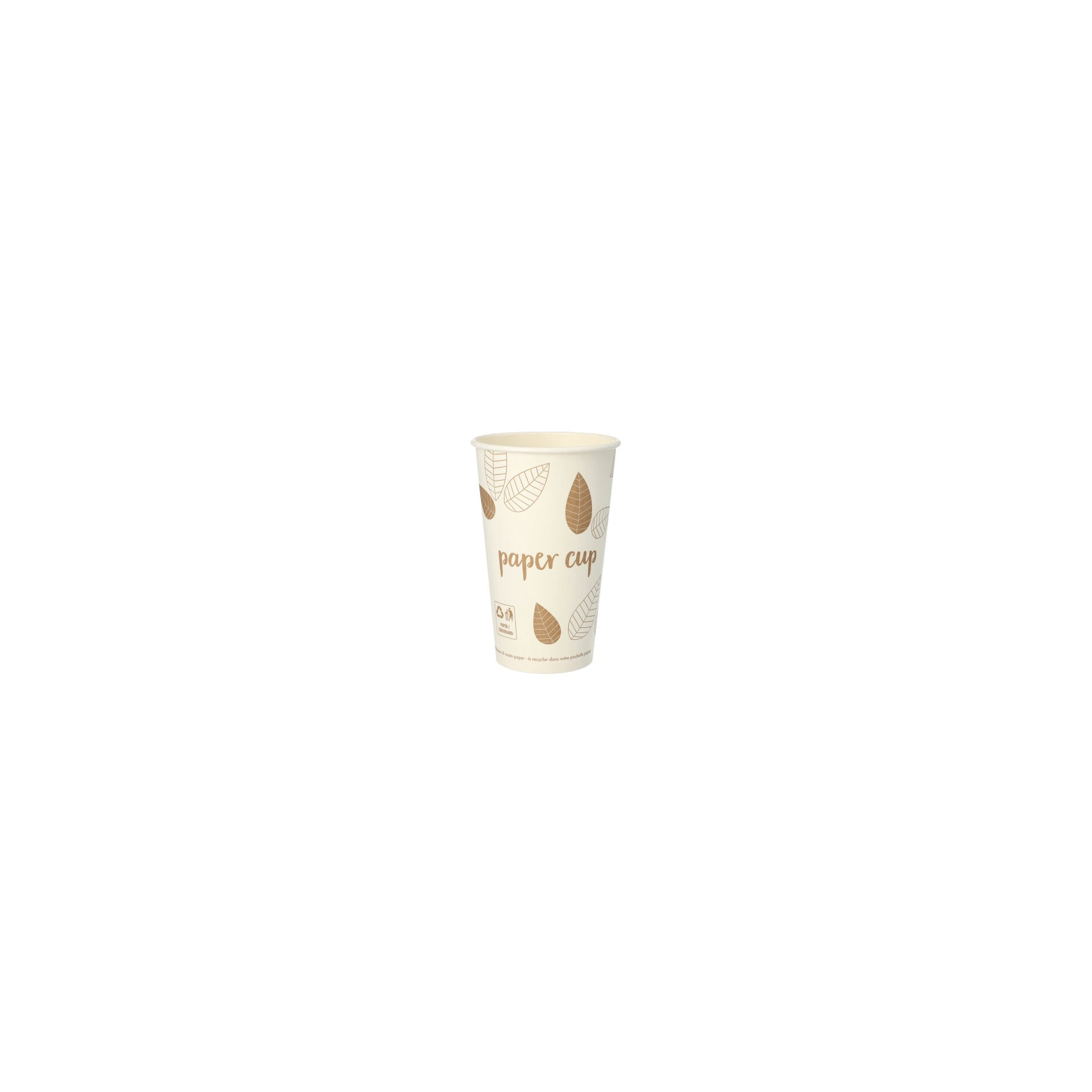 Trinkbecher, Pappe "pure" 0,4 l Ø 9 cm · 13,9 cm "ZERO"