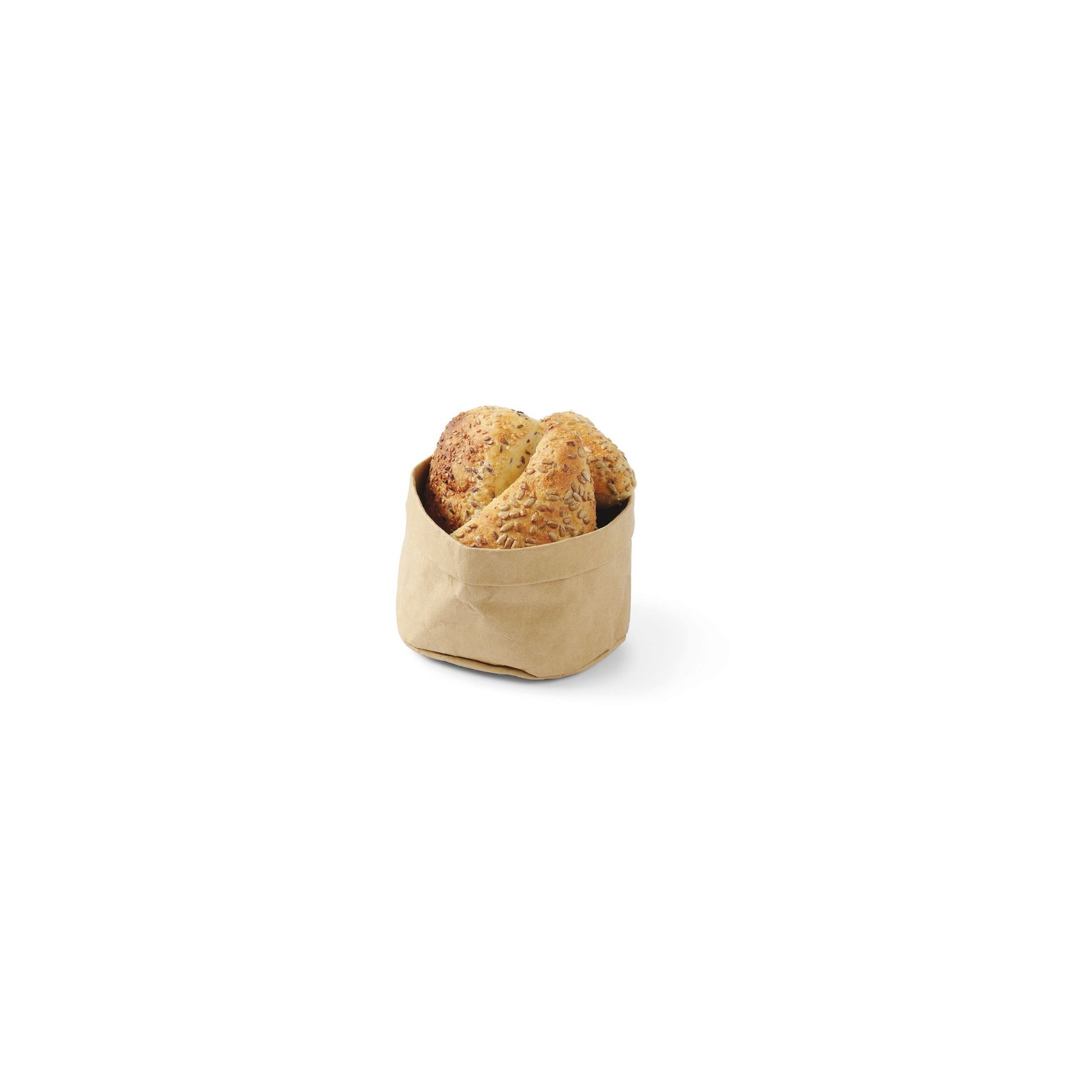 Brottasche aus Papier, Beige, 170x170x(H)150mm Brottasche aus Papier, Beige, 170x170x(H)150mm