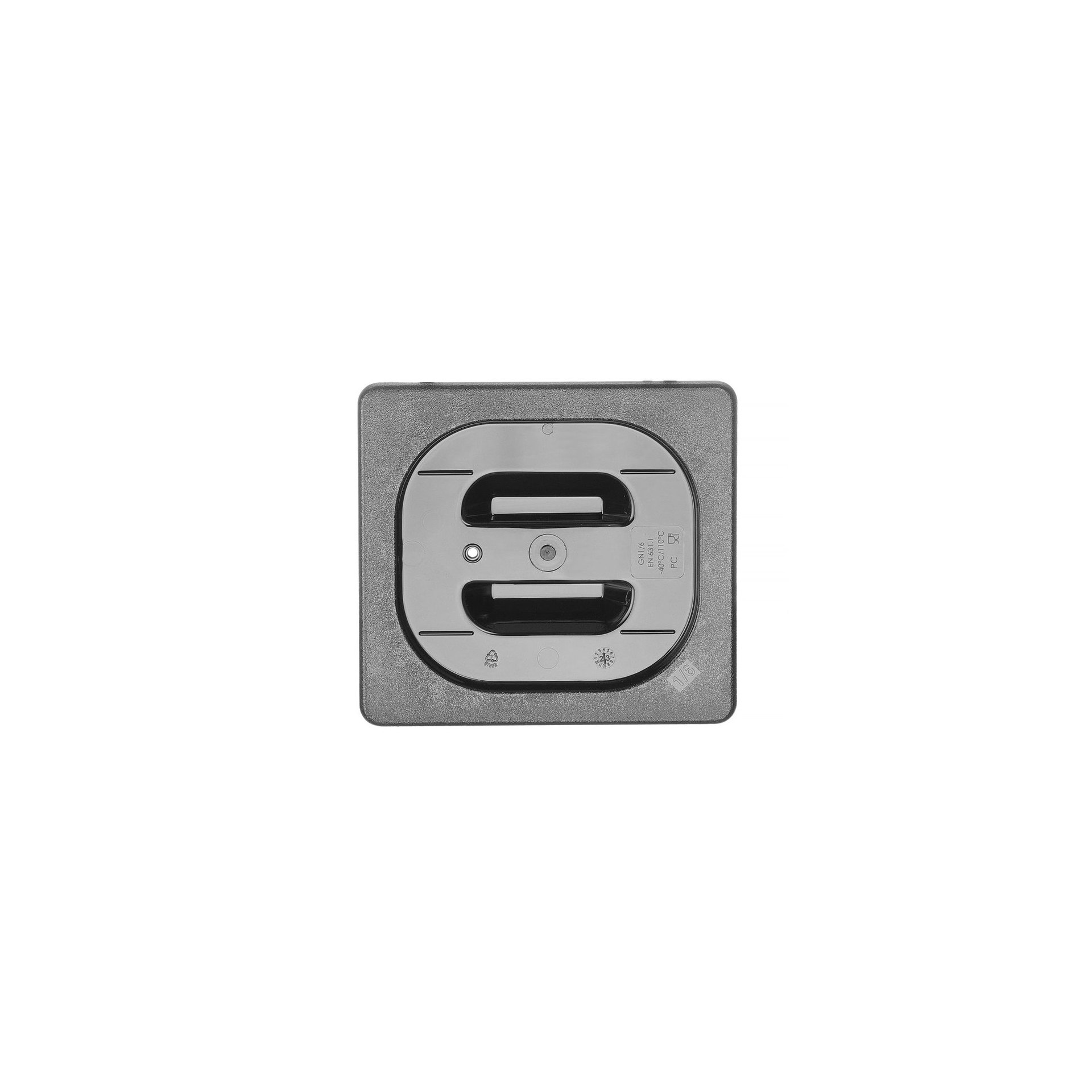 Gastronorm-Deckel, GN 1/6, Schwarz, 176x162mm Gastronorm-Deckel, GN 1/6, Schwarz, 176x162mm