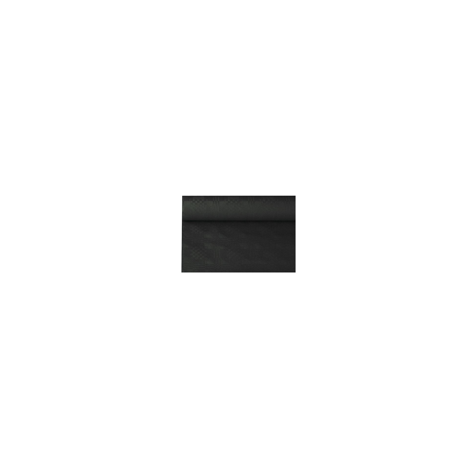 Papiertischtuch mit Damastprägung 6 m x 1,2 m schwarz