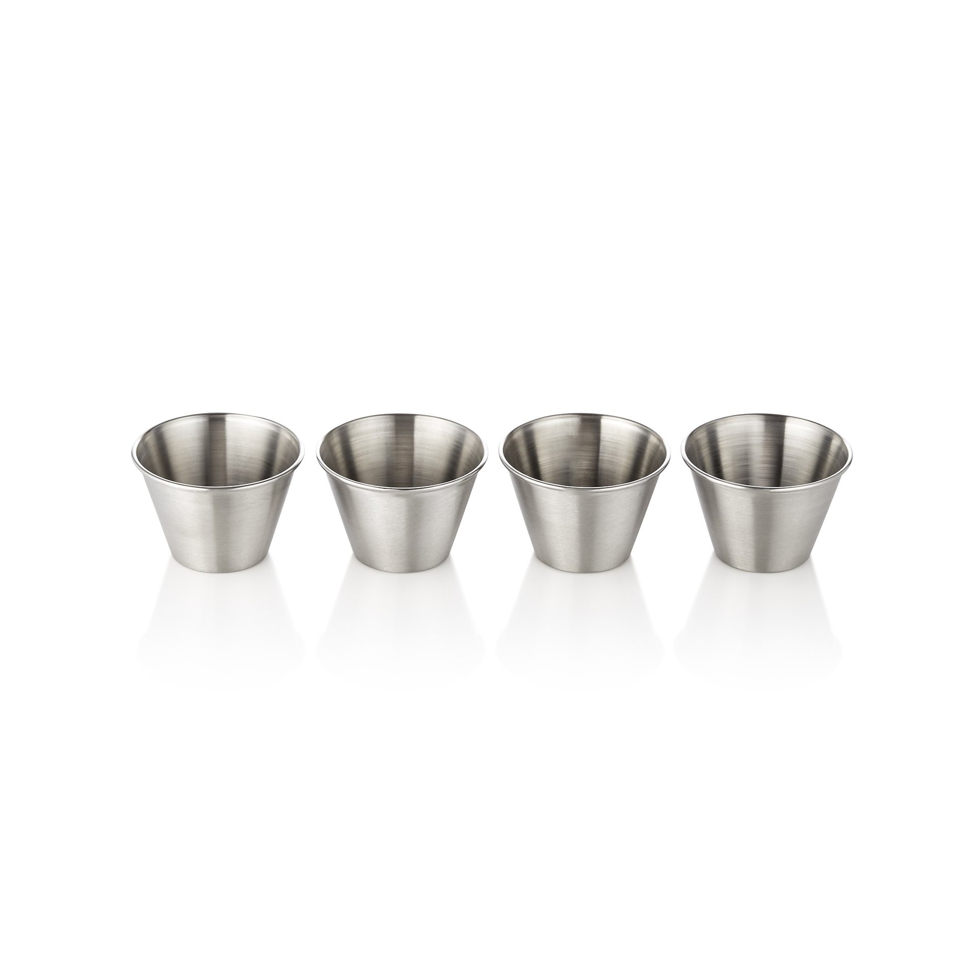 Dipschale Set, 80 ml, Ø 7 cm, Set á 4 Stück, Chromnickelstahl