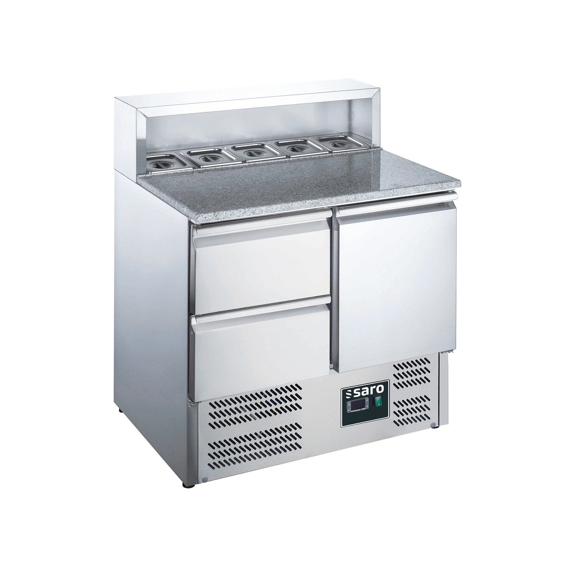 Pizzatisch, 1Tür+2Schubladen mit Aufsatz, EPS9001/2 Pizzatisch, 1Tür+2Schubladen mit Aufsatz, EPS9001/2