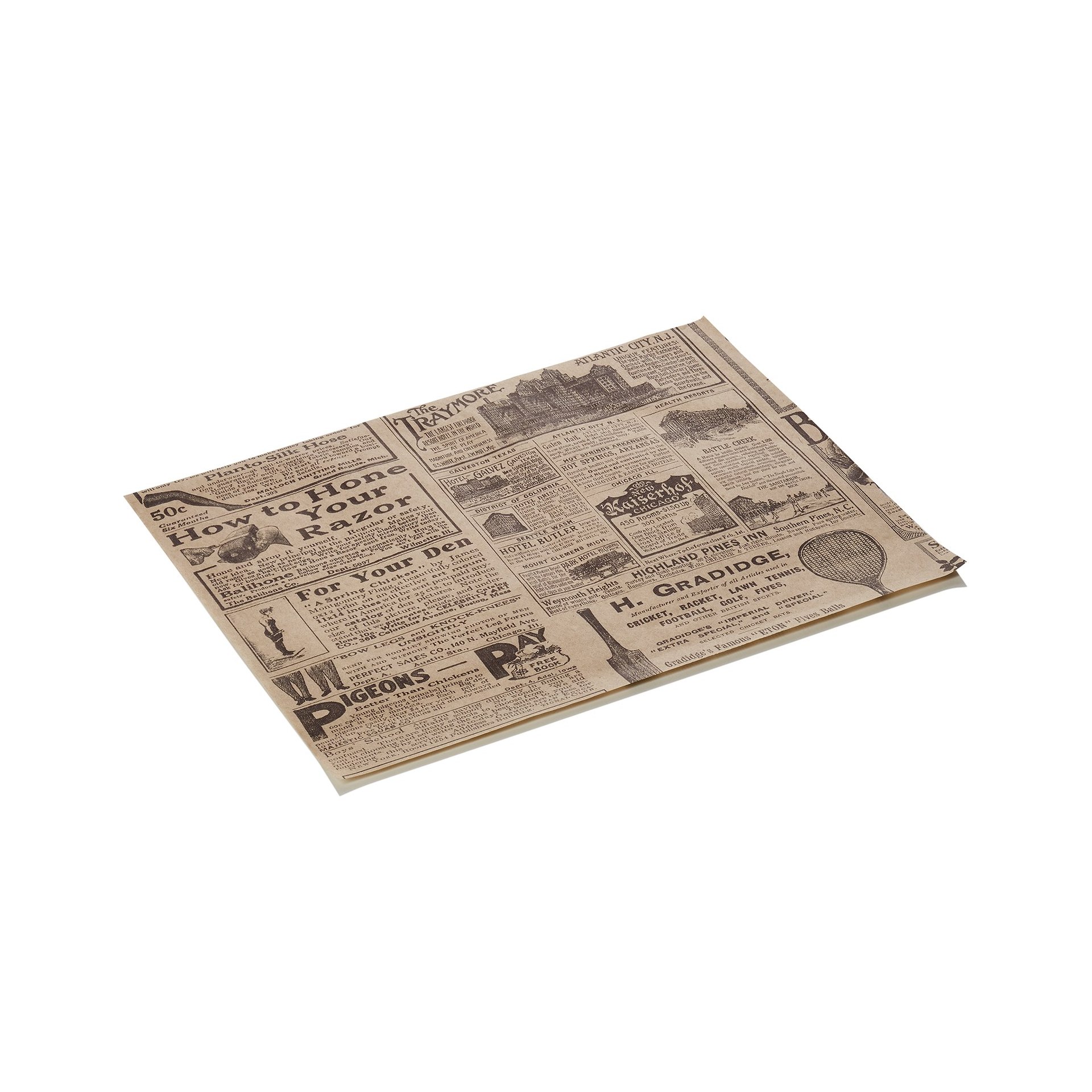 Burgerpapier Times Brown Set WRAP & GO, 25 x 20 cm, Set á 1000 Stück, Fettpapier Burgerpapier Times Brown Set WRAP & GO, 25 x 20 cm, Set á 1000 Stück, Fettpapier