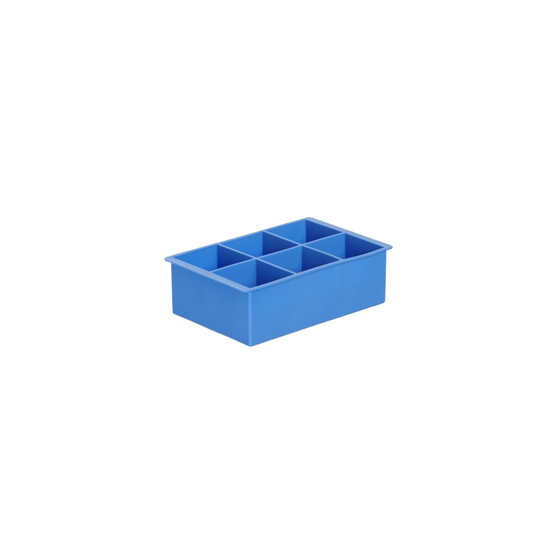 Eiswürfelform, XL-Würfel, BarUp, Blau, 170x110x(H)52mm