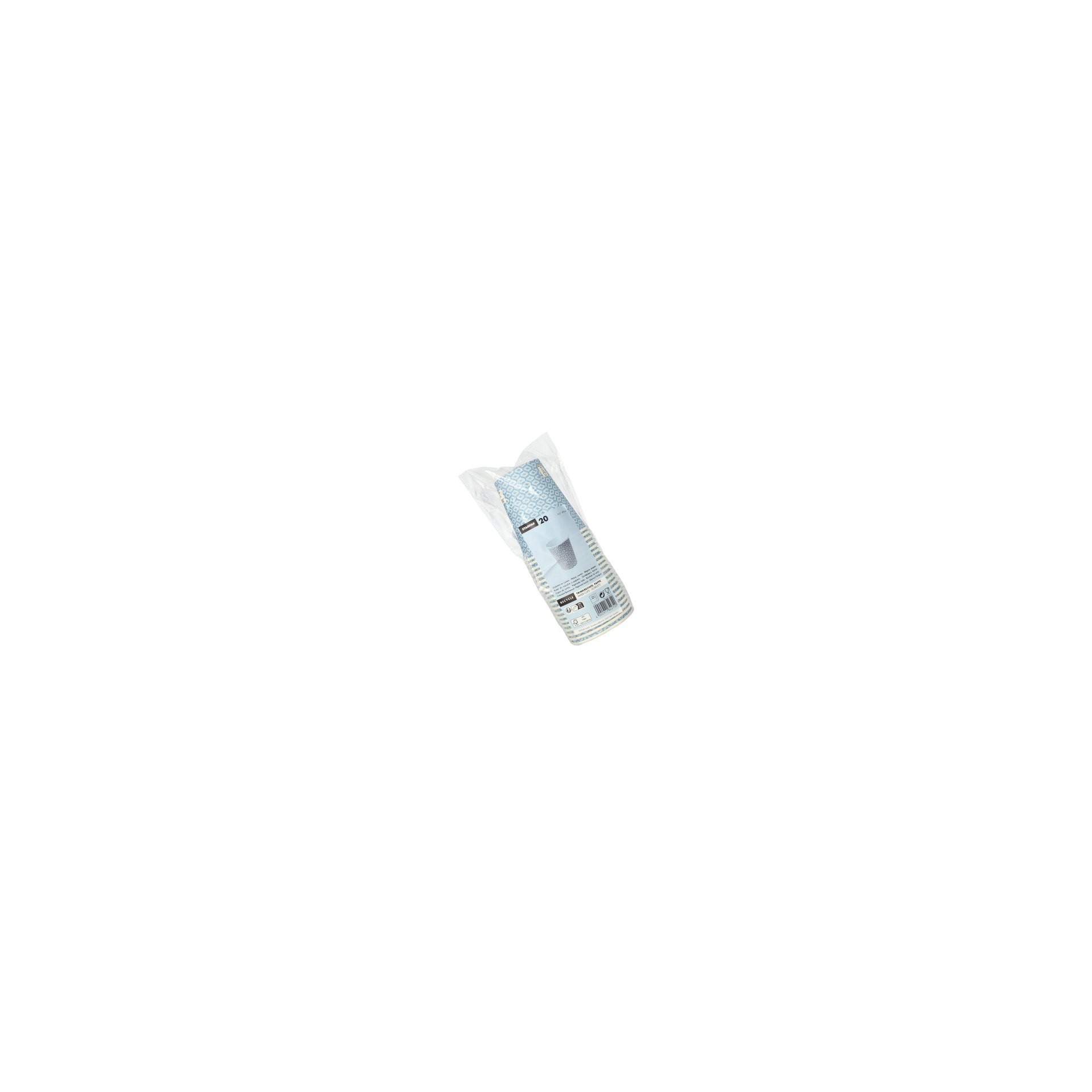 Trinkbecher, Pappe "To Go" 0,2 l Ø 8 cm · 9,1 cm "Blå droppen"