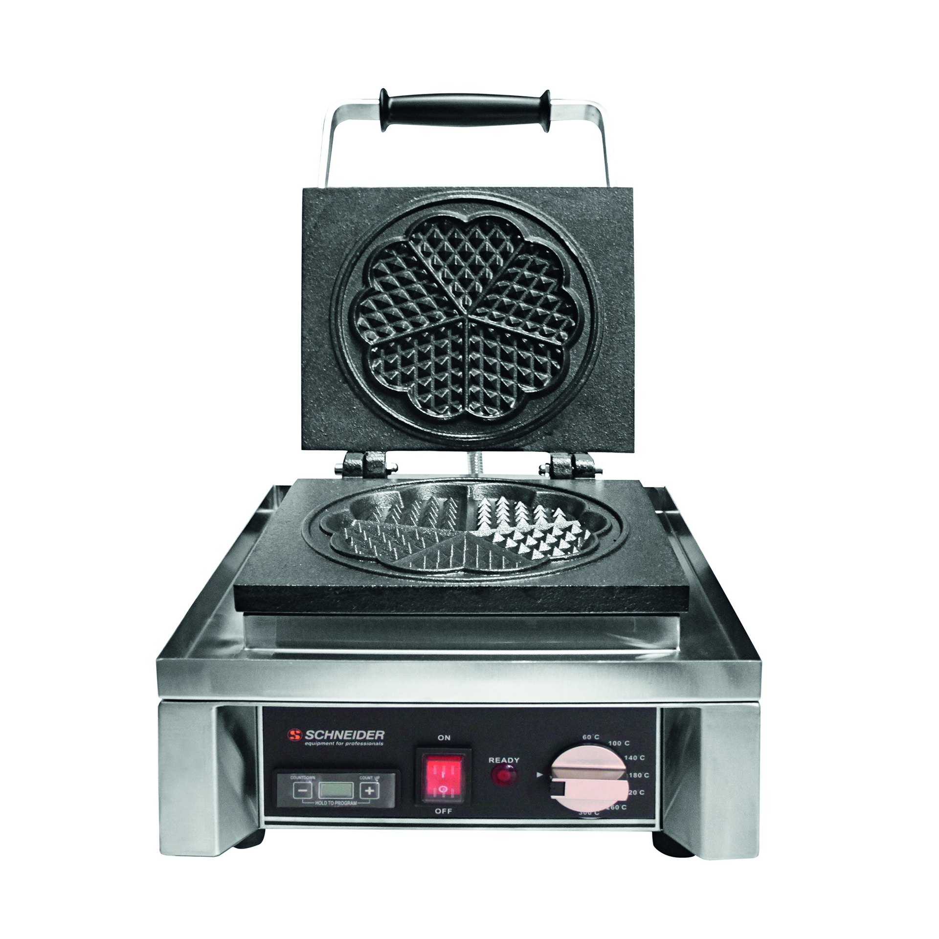 Waffel-Eisen mit digitalem Timer "Herz5" Waffel-Eisen mit digitalem Timer "Herz5"