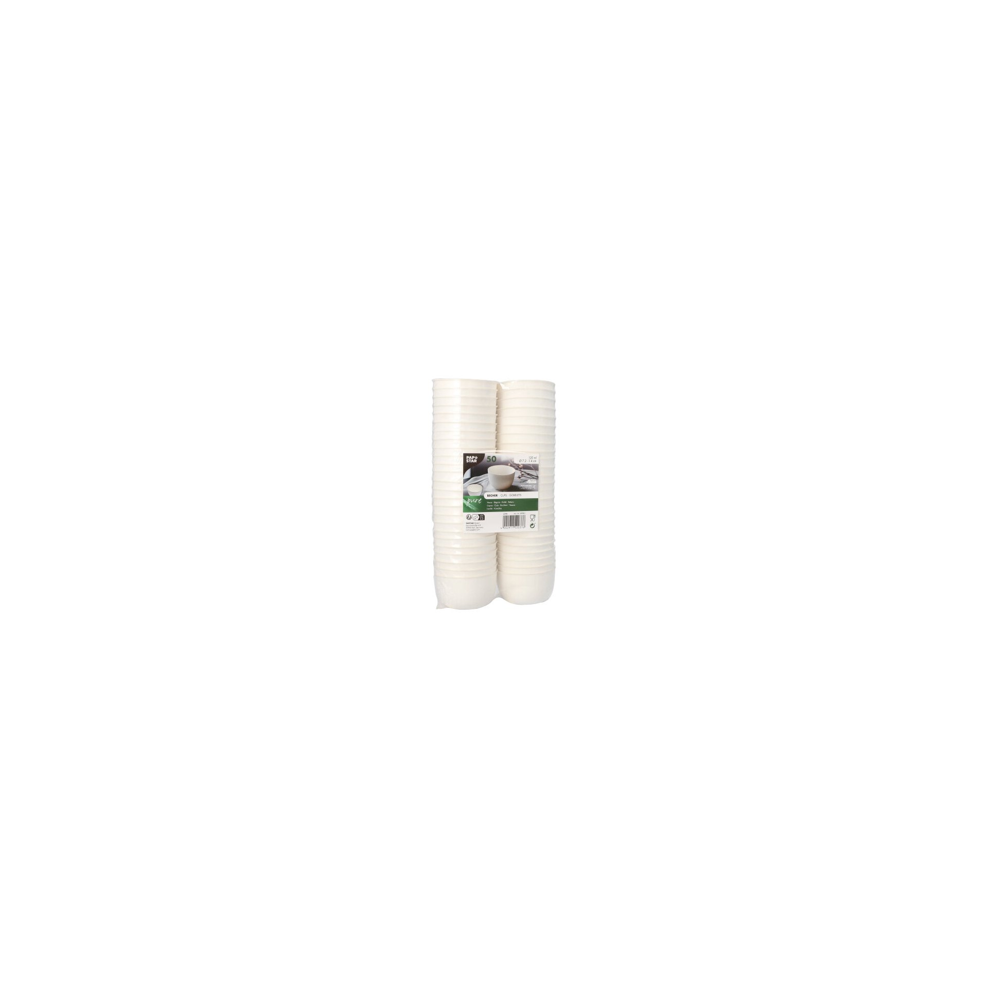 Schalen Zuckerrohr "pure" 120 ml Ø 7,2 cm · 4 cm weiss "Cella" Schalen Zuckerrohr "pure" 120 ml Ø 7,2 cm · 4 cm weiss "Cella"
