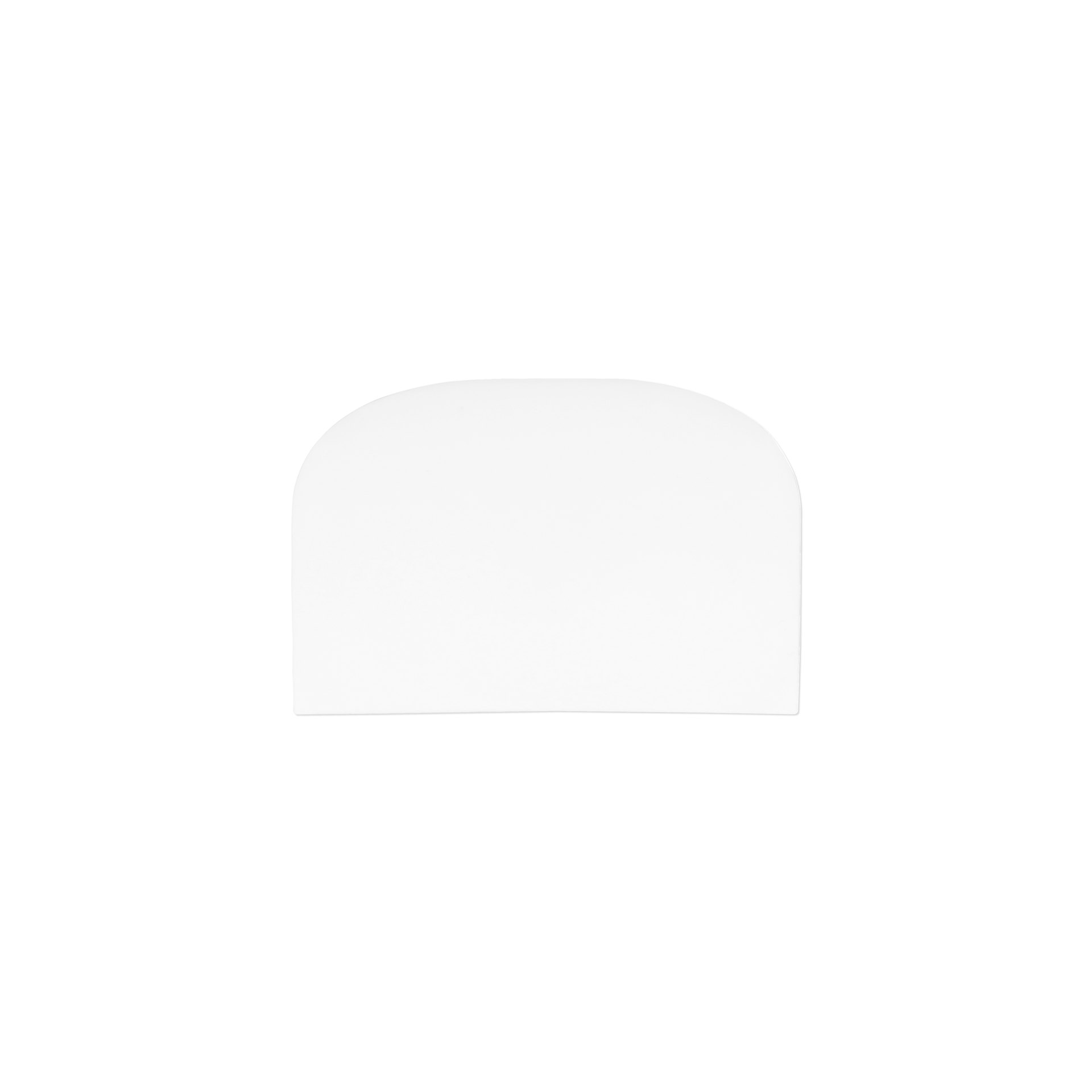 Teigschaber weiß, LDPE 148 x 99 x 2 mm Teigschaber weiß, LDPE 148 x 99 x 2 mm