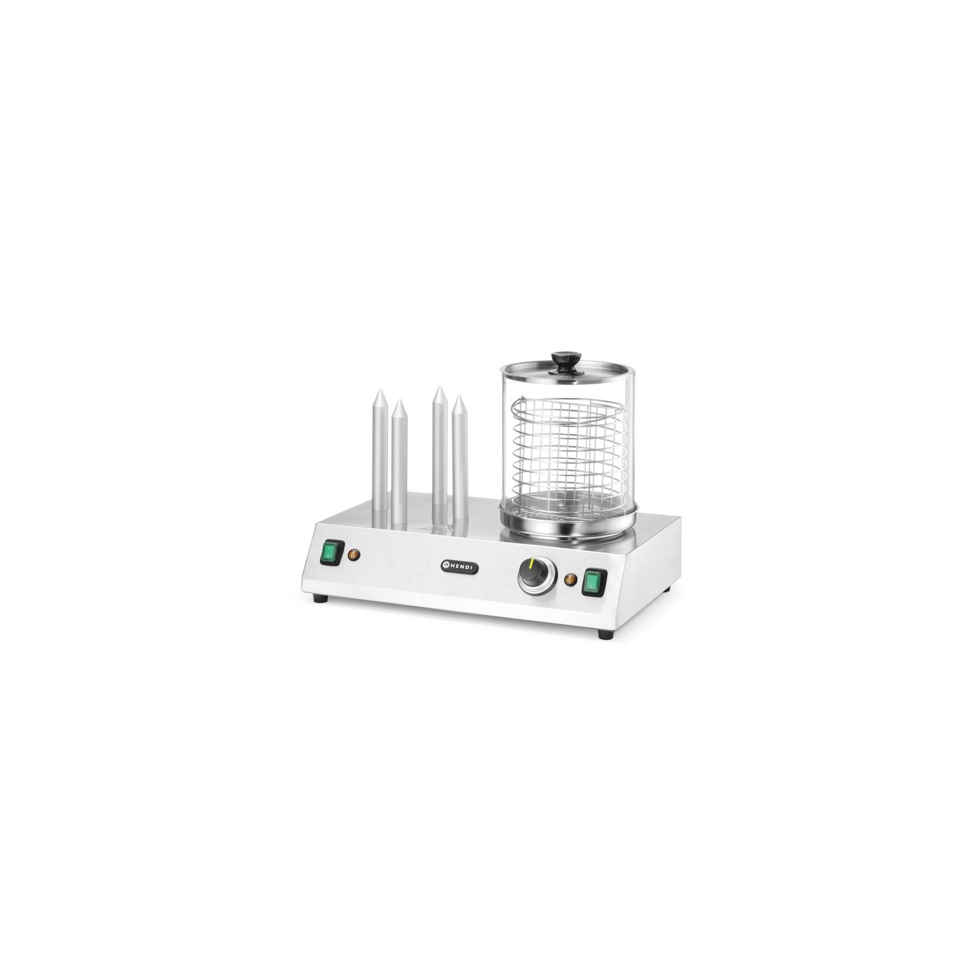 Würstchen- und Hotdog-Brötchenwärmer, 220-240V/550W, 500x310x(H)395mm Würstchen- und Hotdog-Brötchenwärmer, 220-240V/550W, 500x310x(H)395mm