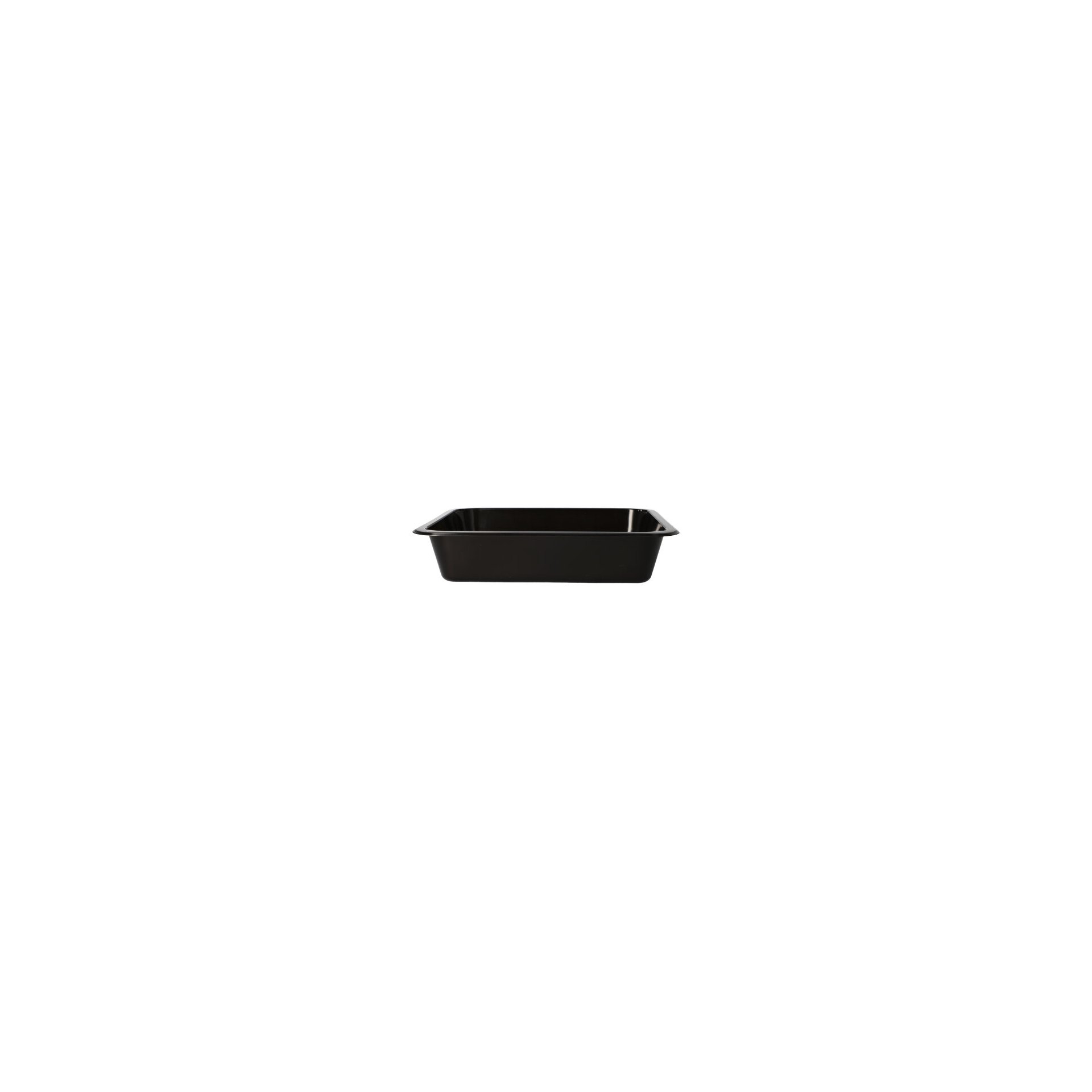 Mikrowellenschalen, PP ungeteilt 1330 ml 4,9 cm x 22,7 cm x 17,8 cm schwarz
