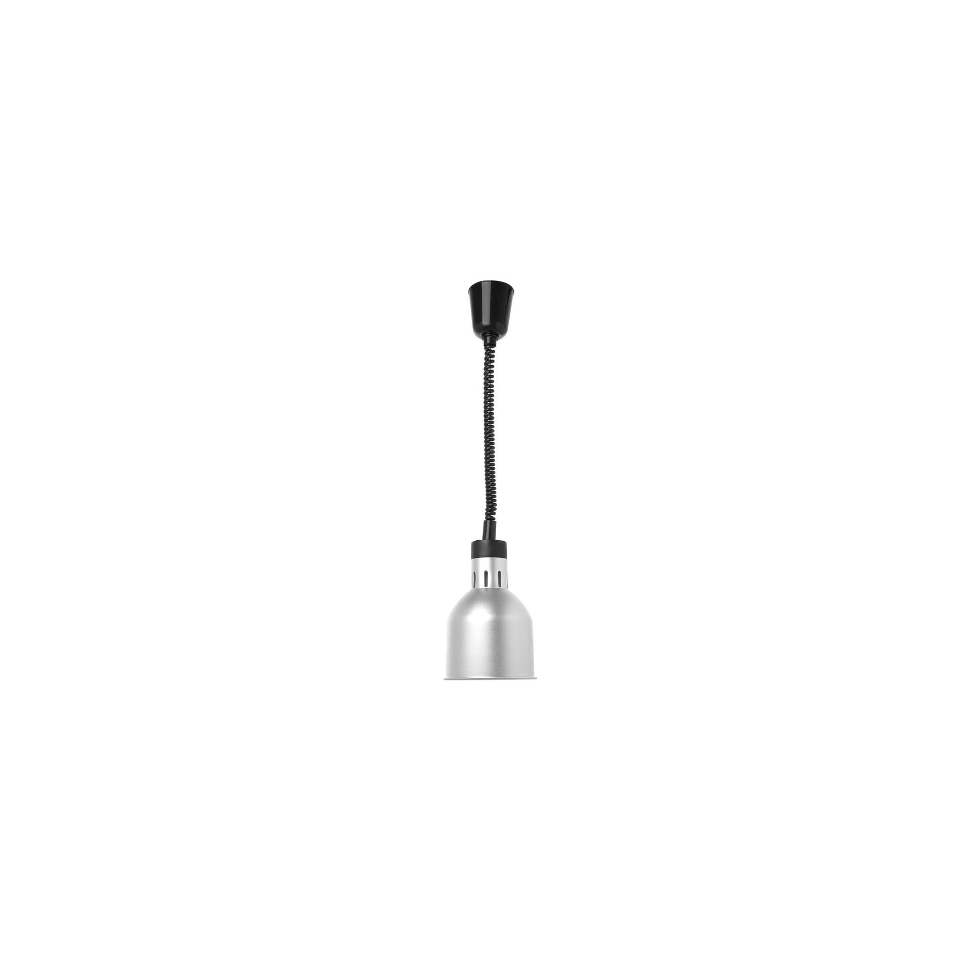 Höhenverstellbare Wärmelampe, zylinderförmig, Silber, 230V/250W, ⌀175x(H)250mm