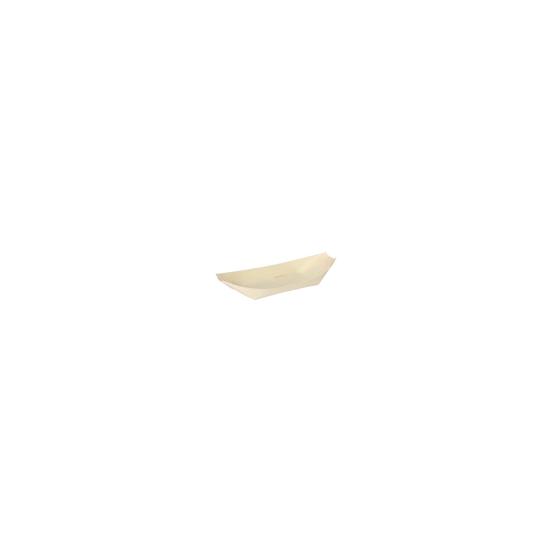 Fingerfood - Schalen, Holz "pure" 25 cm x 10 cm "Schiffchen"