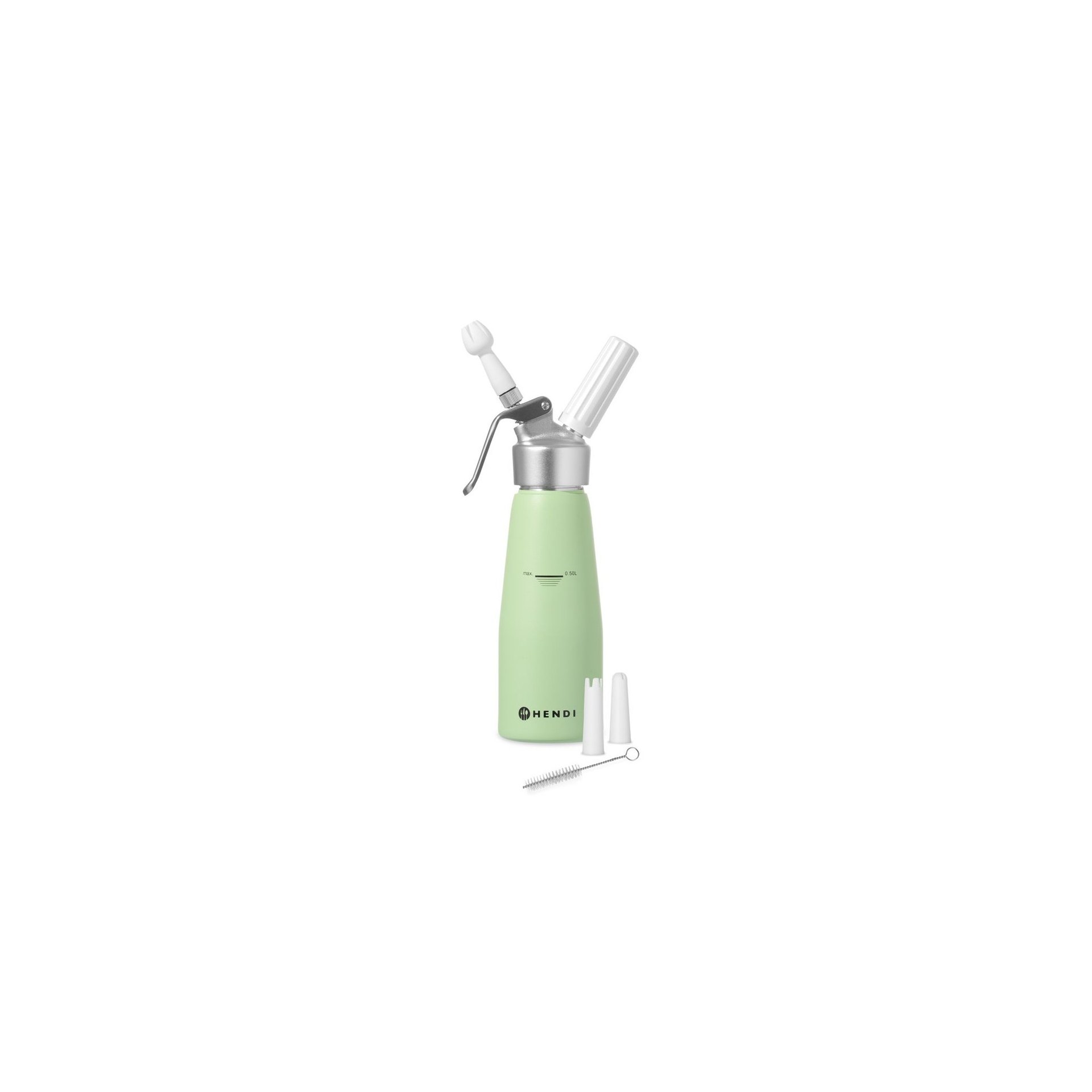 Sahnespender, 0,5L, Pastellgrün, ⌀80x(H)260mm Sahnespender, 0,5L, Pastellgrün, ⌀80x(H)260mm