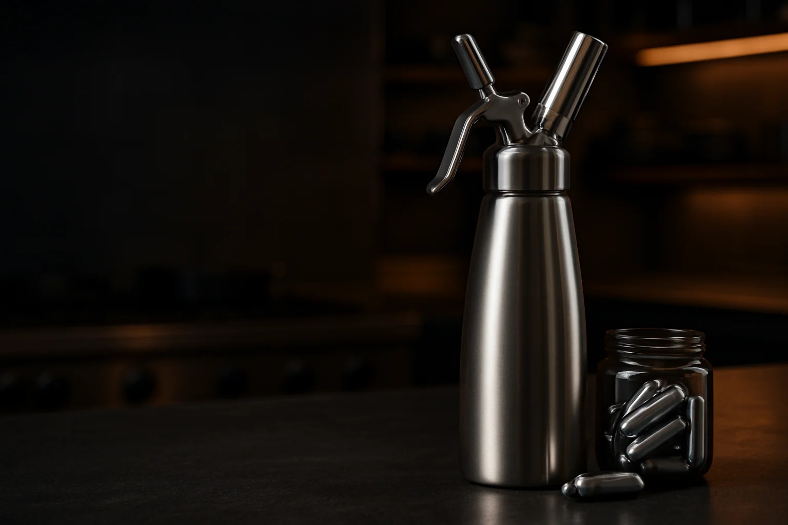 Einwegdruckkapseln für Siphon Easy in professioneller Gastronomieumgebung
