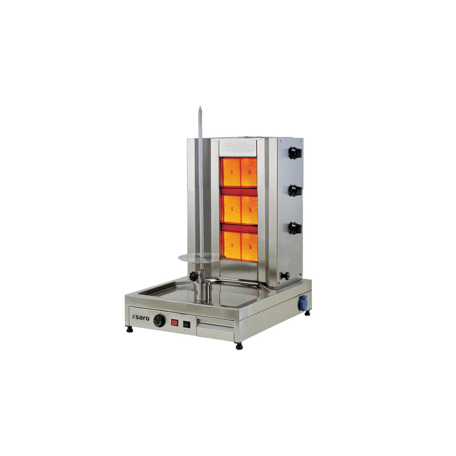 Gas-Döner- / Gyrosgrill 3 Brenner Modell Tilla 3