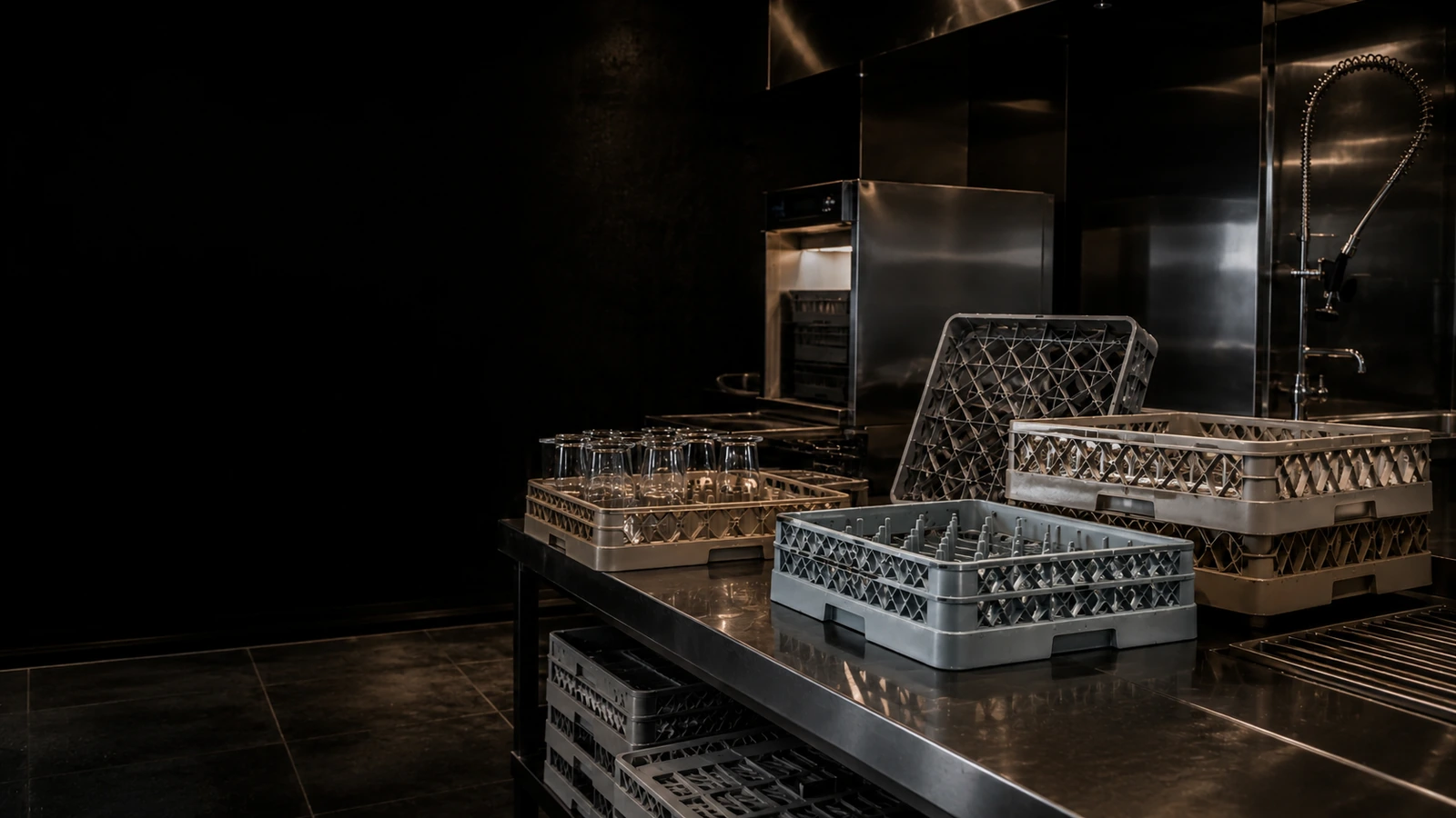 Professionelle Geschirrspülmaschine für Gastronomie und Großküche
