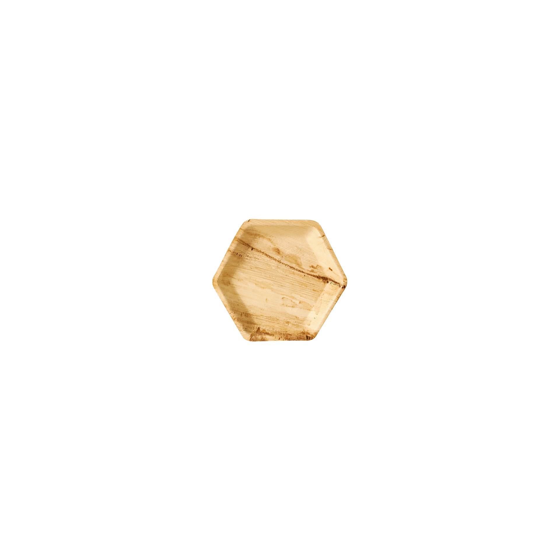 Teller, Palmblatt "pure" 6-eckig 23,5 cm x 3 cm Teller, Palmblatt "pure" 6-eckig 23,5 cm x 3 cm