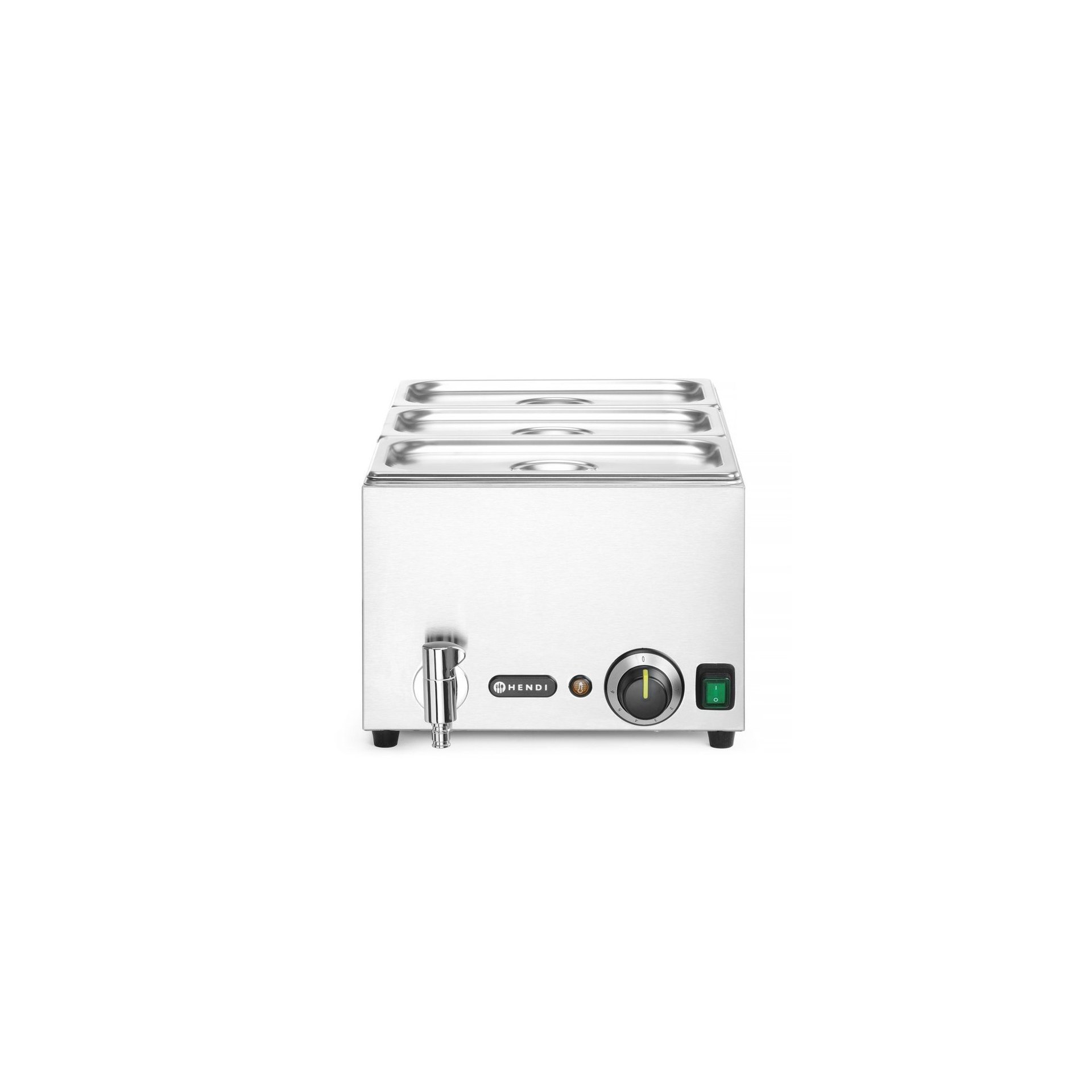 Wasserbad-Set mit Ablasshahn Ranger, GN 1/1, 230V/1000W, 605x332x(H)242mm Wasserbad-Set mit Ablasshahn Ranger, GN 1/1, 230V/1000W, 605x332x(H)242mm