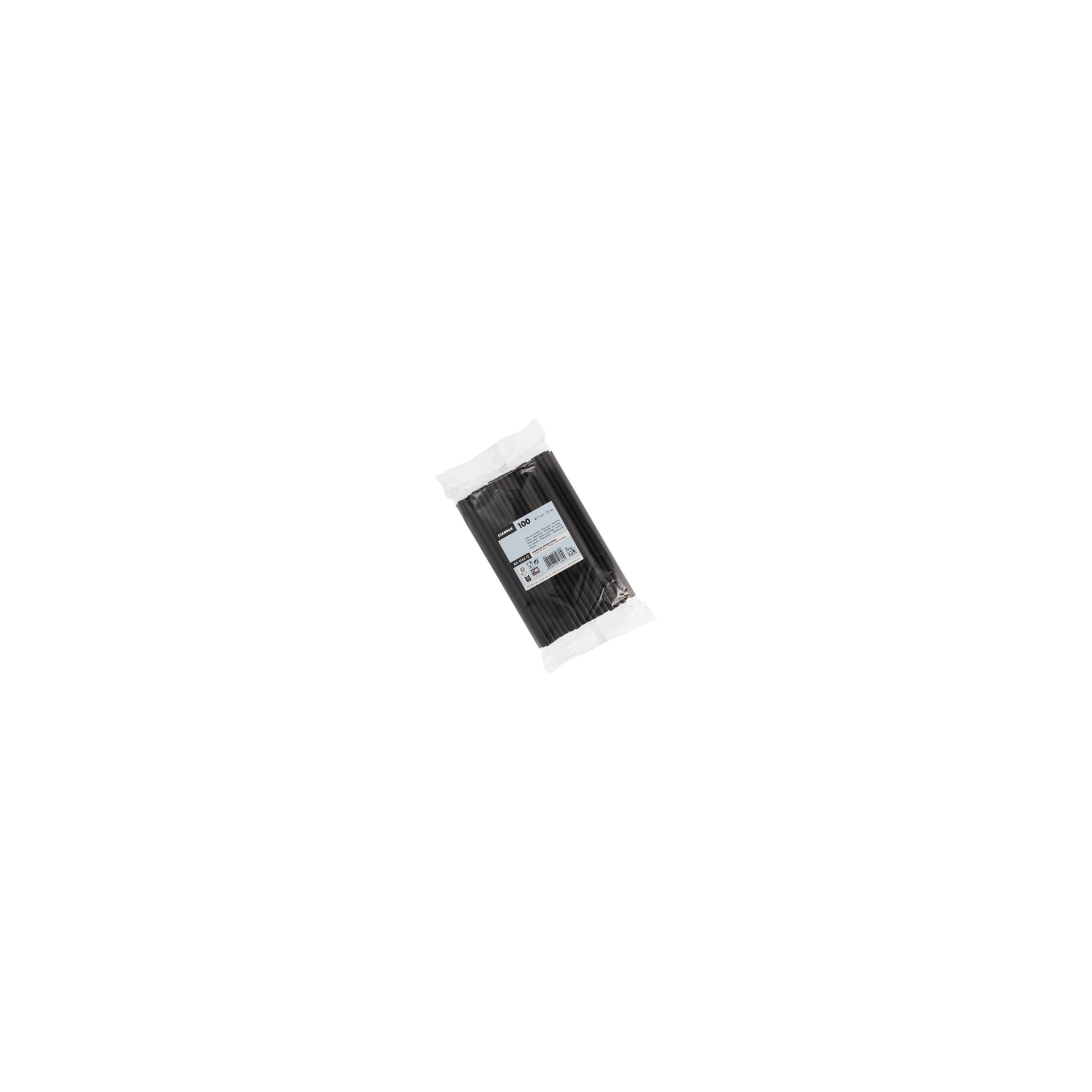 Mehrweg-Shake-Halme PP Ø 7 mm · 22 cm schwarz Mehrweg-Shake-Halme PP Ø 7 mm · 22 cm schwarz