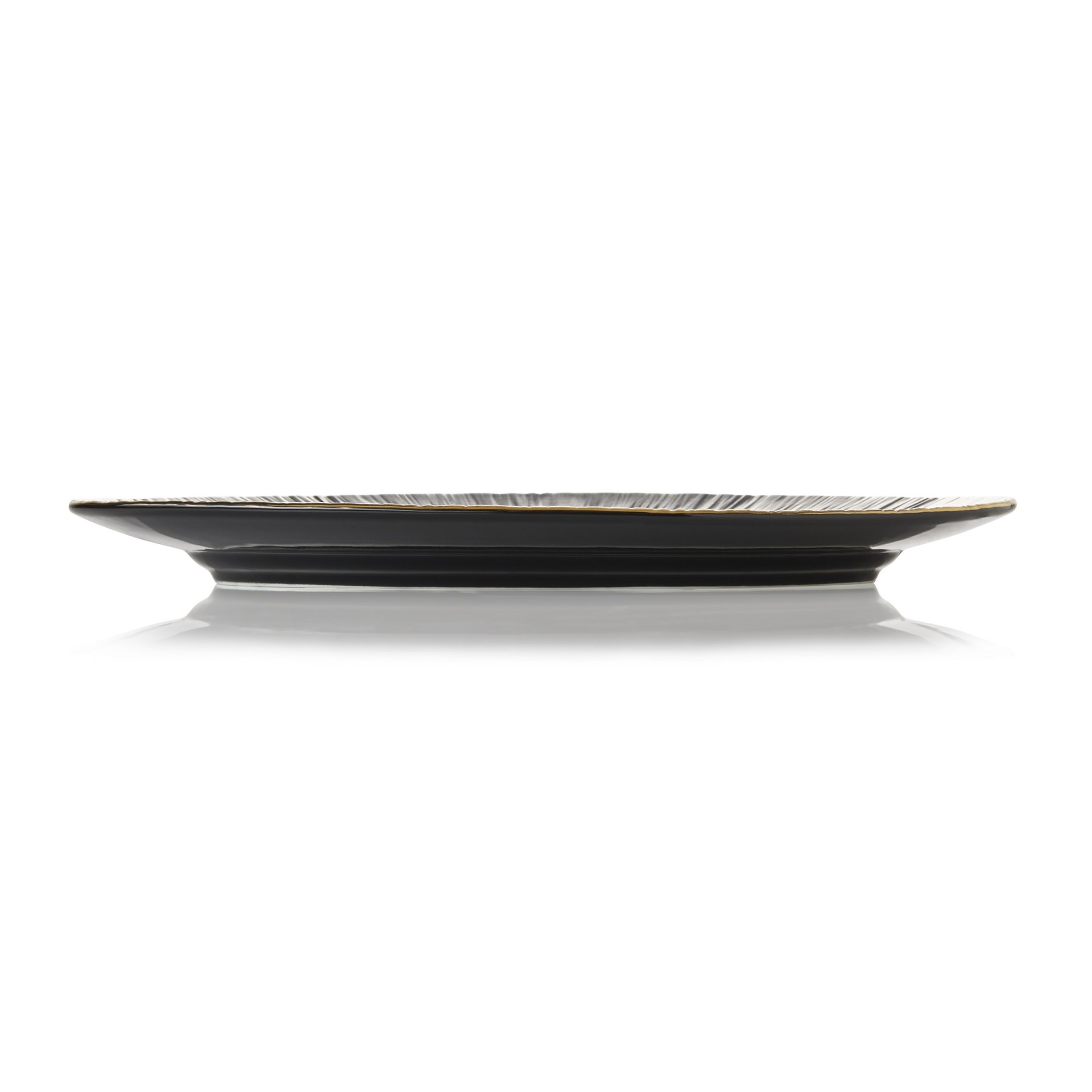 Platte Set MAYA KURO, 33 x 24,5 cm, schwarz