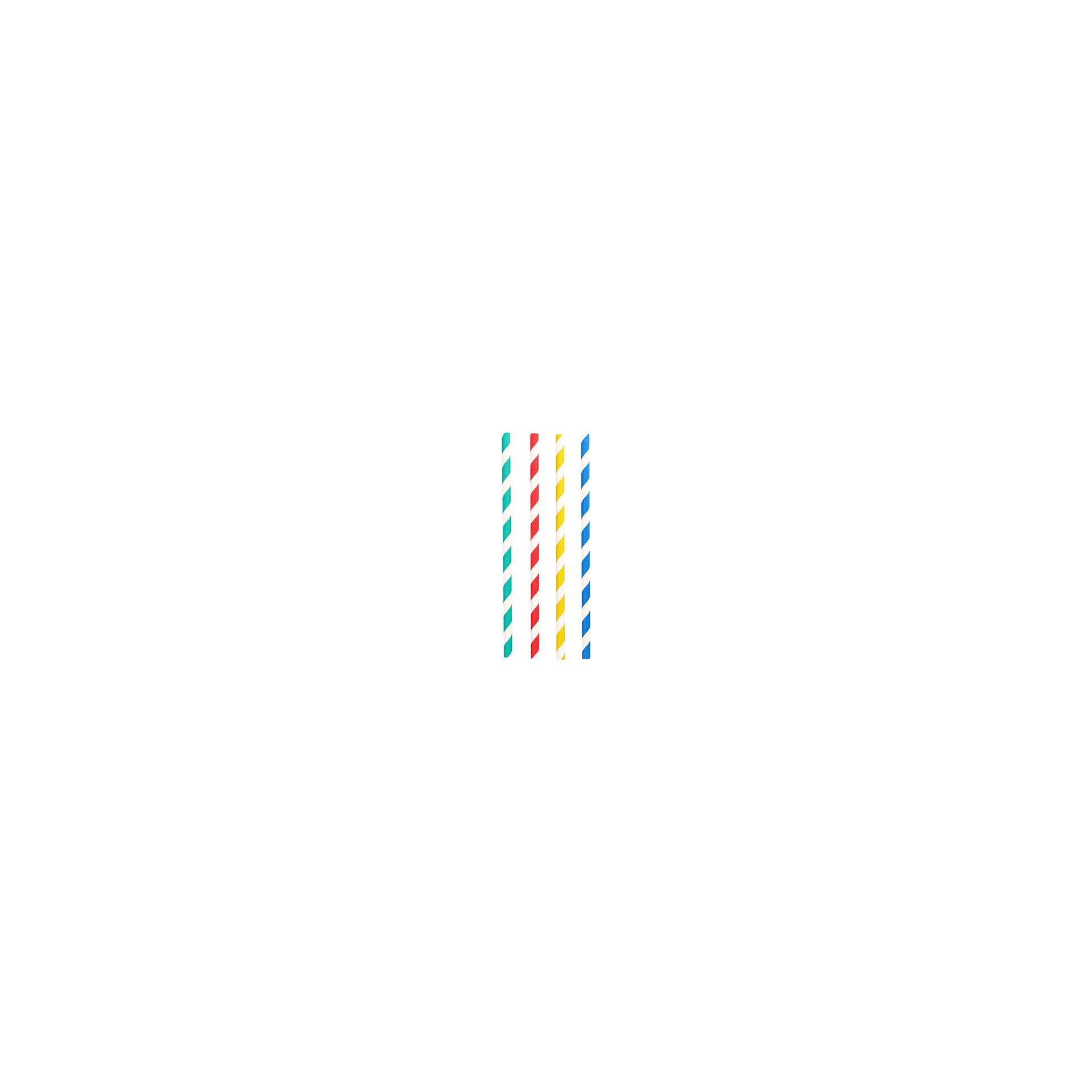 Shake-Halme, Papier Ø 8 mm · 21 cm farbig sortiert "Stripes"