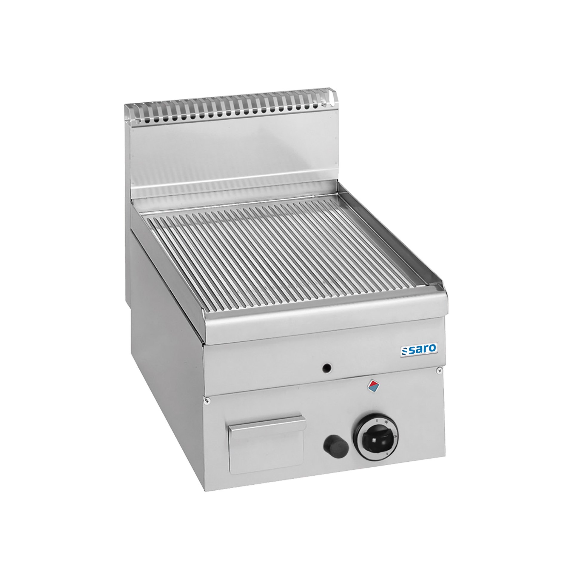 Gasgrillplatte gerillt Auftisch 400x600 Modell GFT46R Gasgrillplatte gerillt Auftisch 400x600 Modell GFT46R