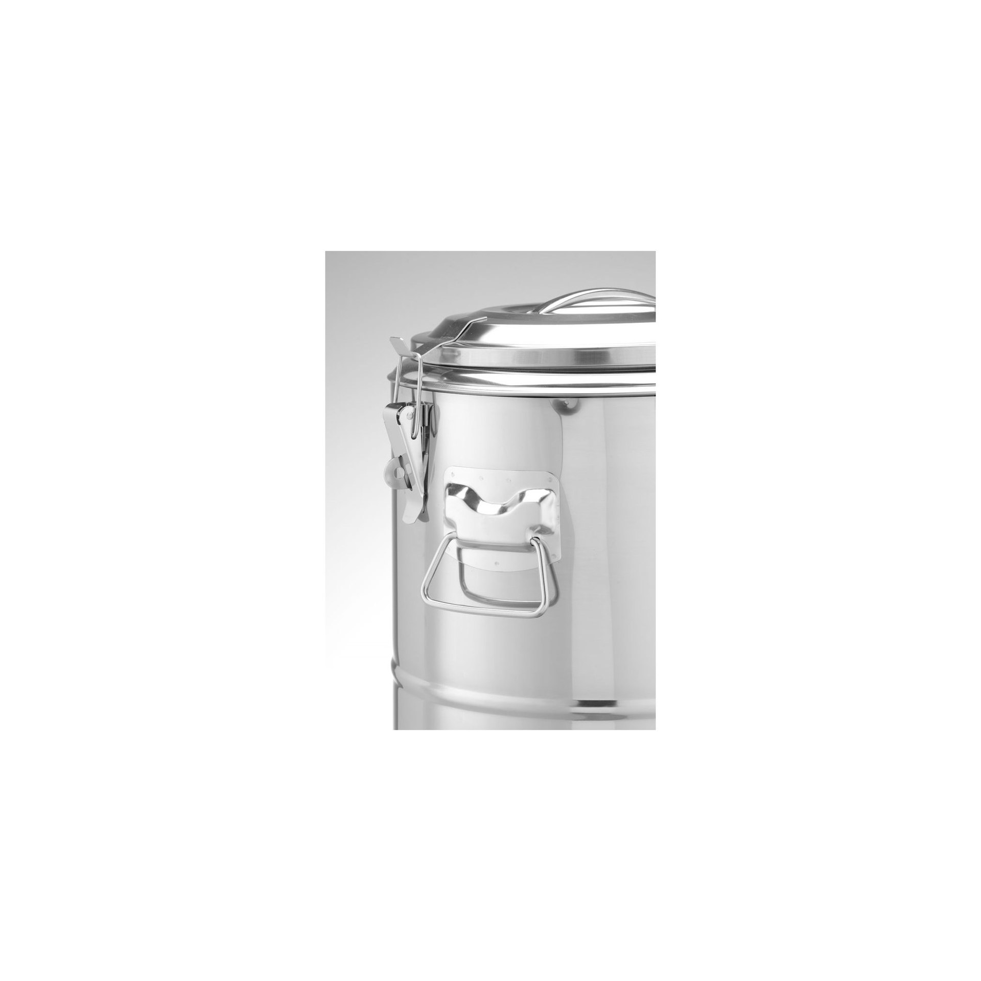 Isolierter tragbarer Behälter, Kitchen Line, 19L, Silber, ⌀350x(H)400mm Isolierter tragbarer Behälter, Kitchen Line, 19L, Silber, ⌀350x(H)400mm