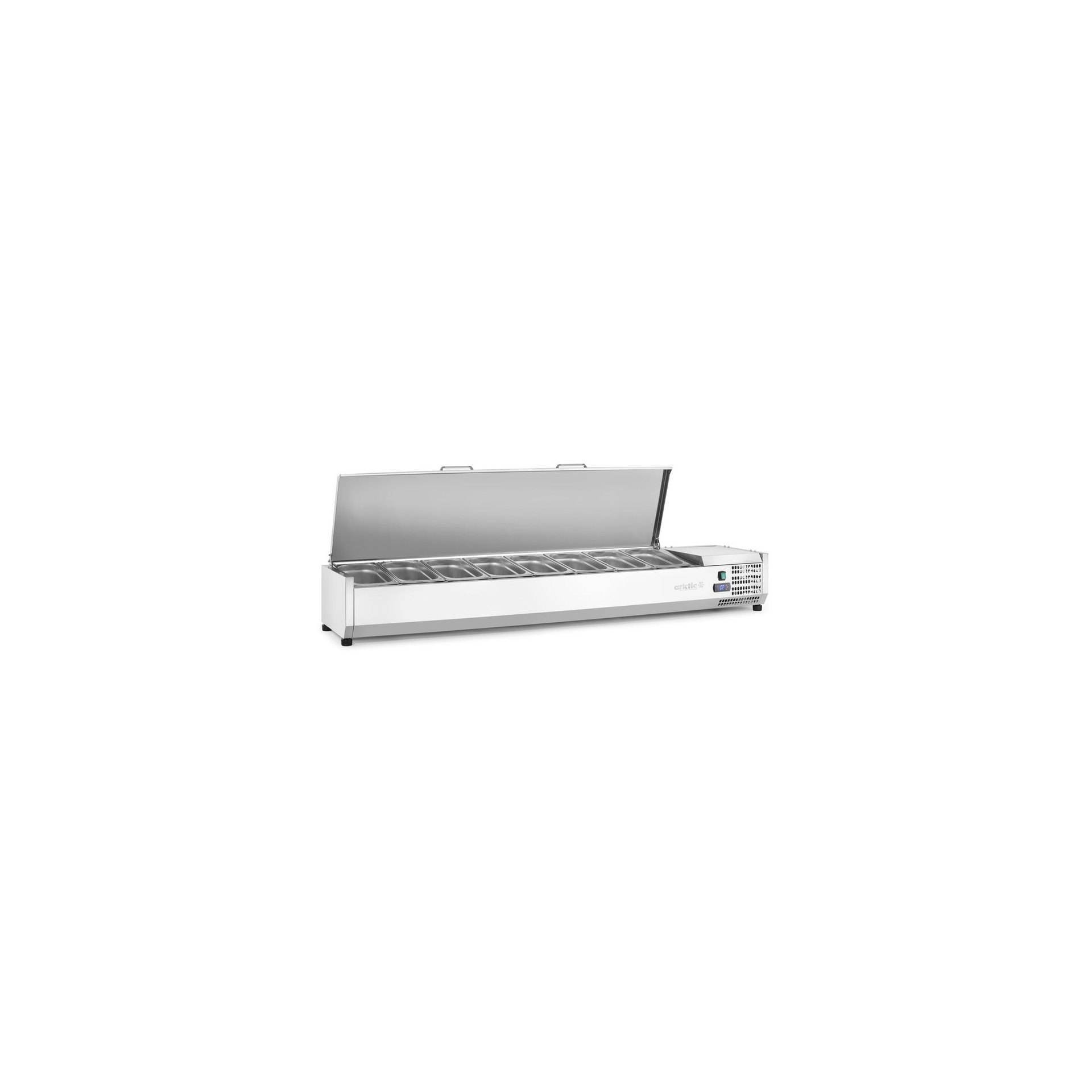 Aufsatz-Kühlvitrine Arktic, 8x GN 1/3 1805x420x630mm Aufsatz-Kühlvitrine Arktic, 8x GN 1/3 1805x420x630mm