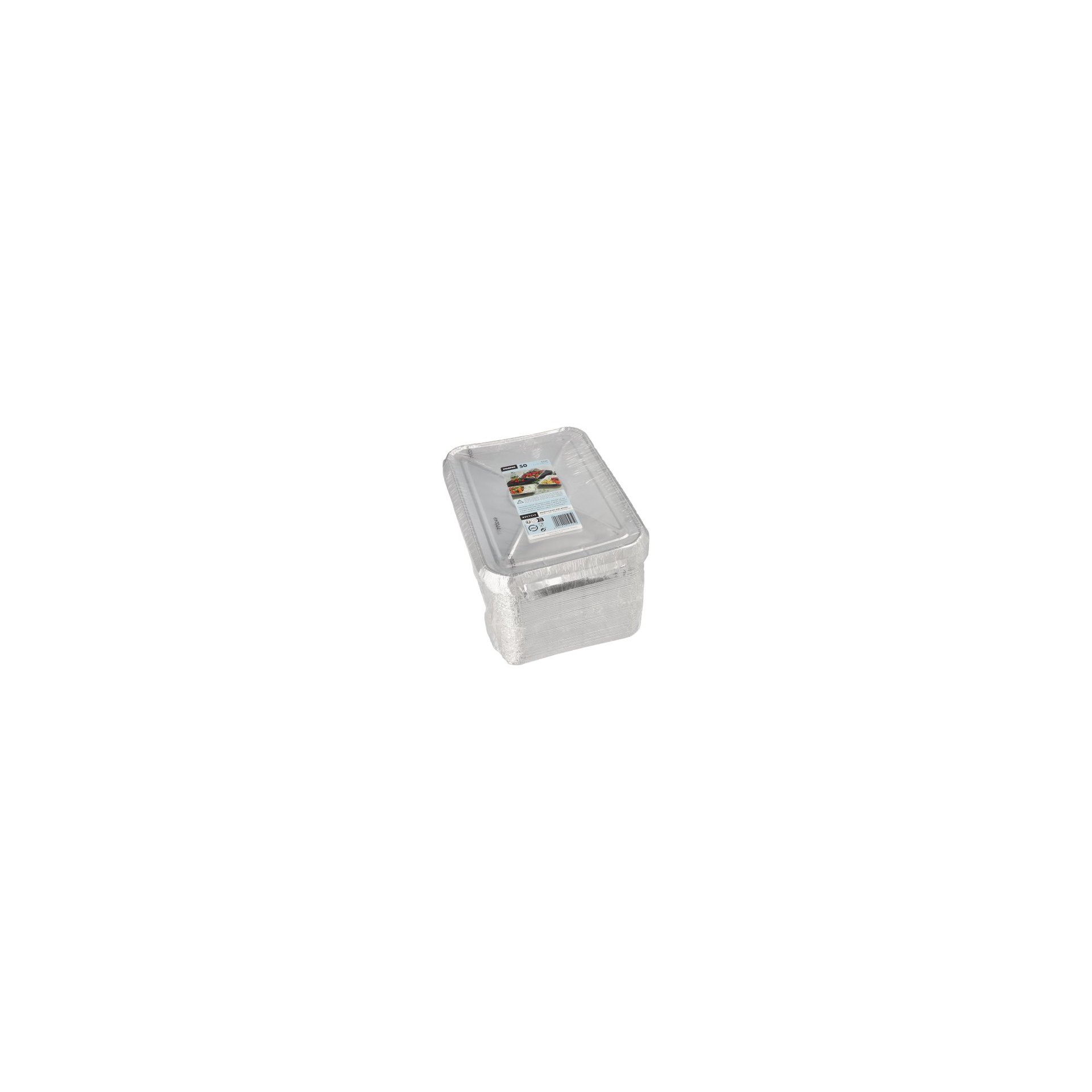 Menüschalen + Deckel, Alu ungeteilt 0,93 l 3 cm x 17,7 cm x 22,5 cm