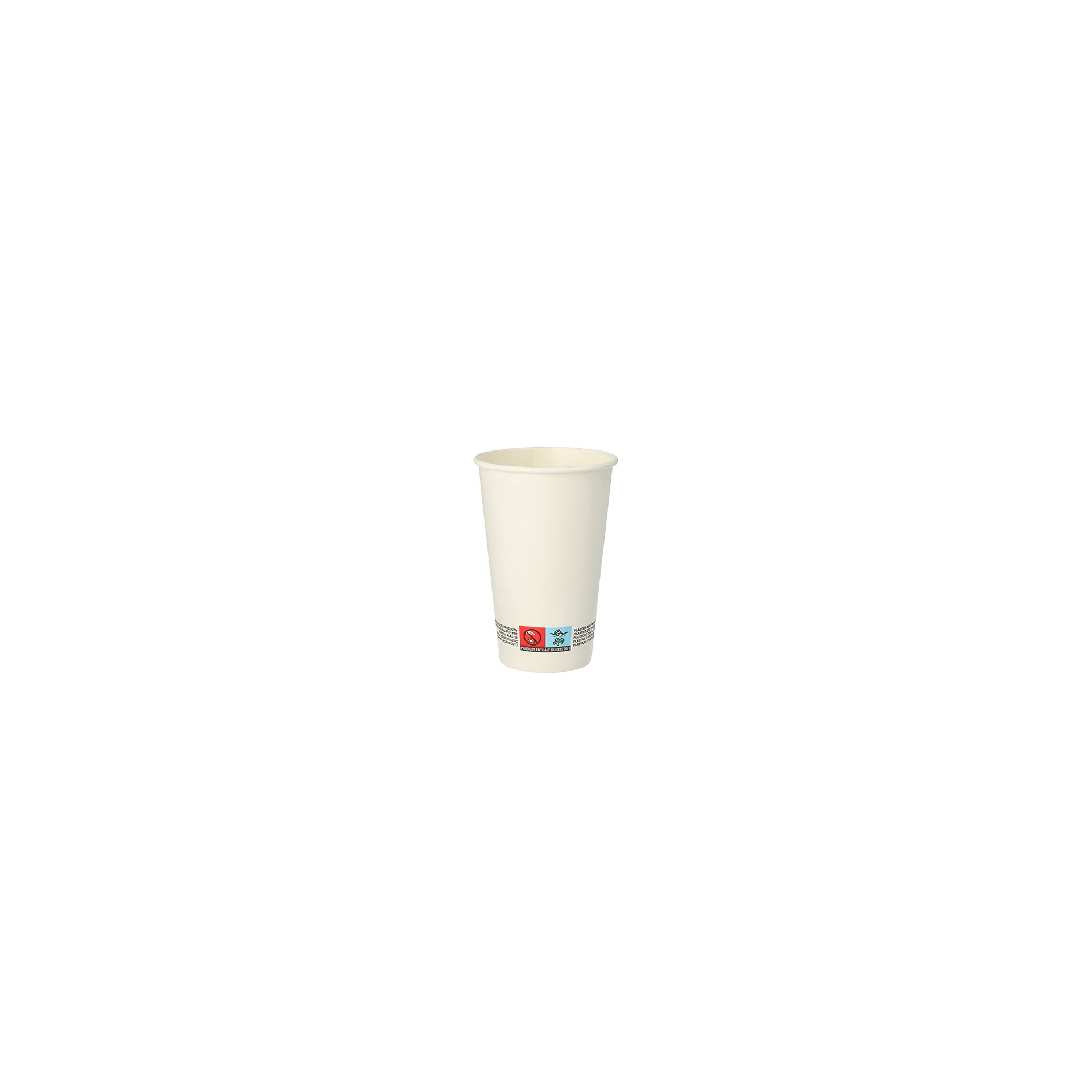 Trinkbecher, Pappe 0,3 l Ø 8 cm · 11,7 cm weiss Trinkbecher, Pappe 0,3 l Ø 8 cm · 11,7 cm weiss