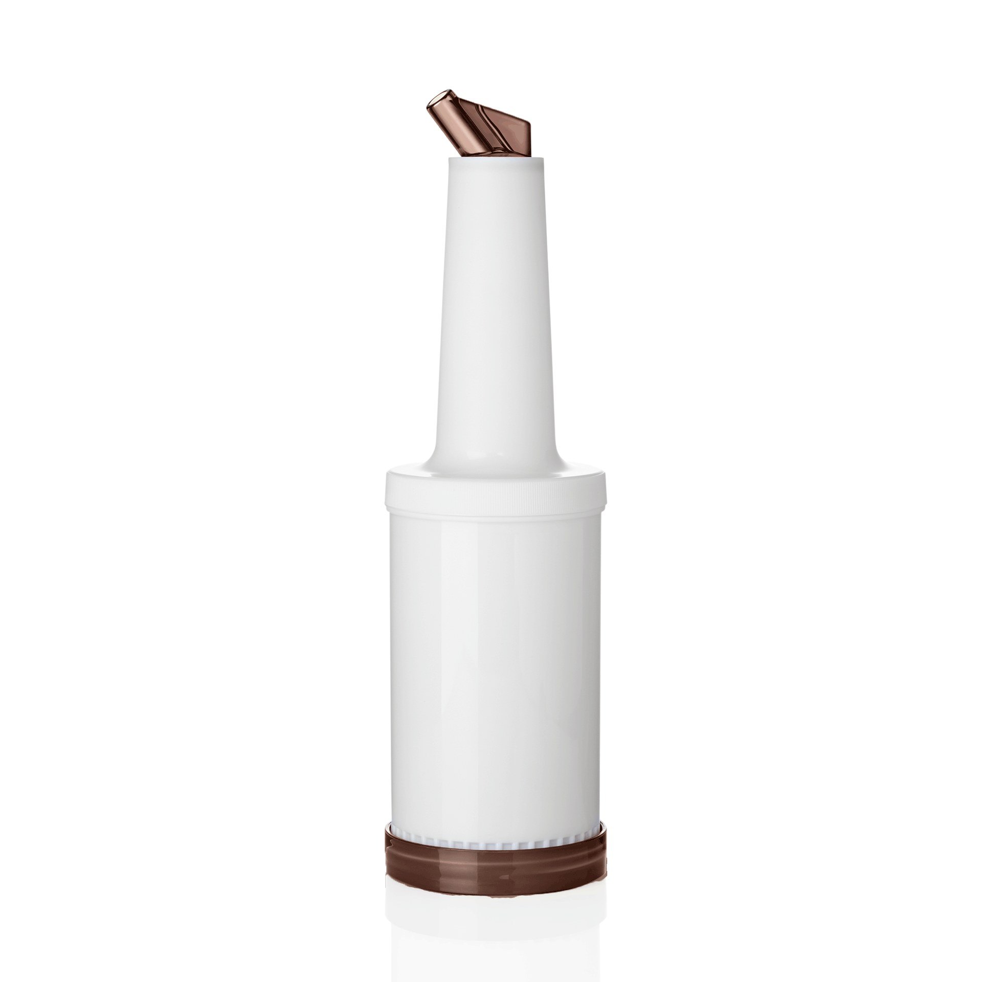 Dosier- und Vorratsflasche 1 L Höhe 32 cm braun Dosier- und Vorratsflasche 1 L Höhe 32 cm braun