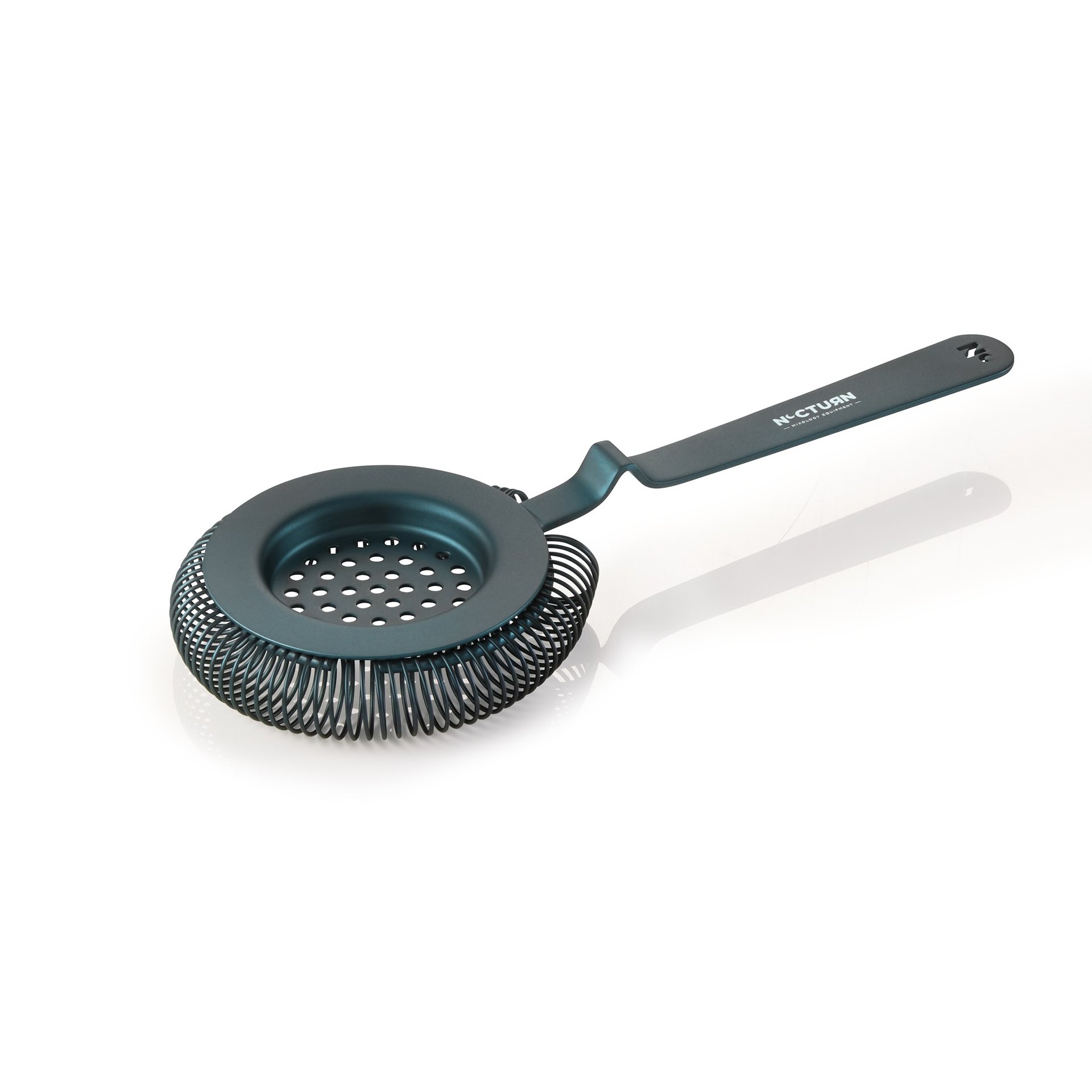 Barsieb NOCTURN mit Feder, Ø 8,5 cm, 20,5 cm, blau matt