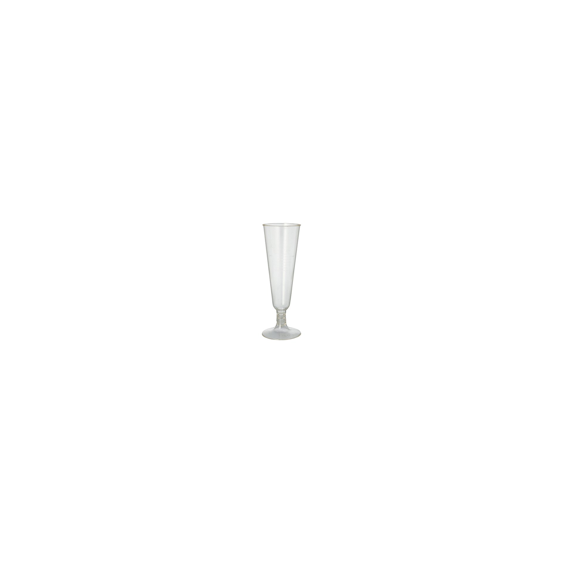 Stiel-Gläser für Sekt, PLA "pure" 0,1 l Ø 5,5 cm · 16,5 cm glasklar mit glasklarem Fuß