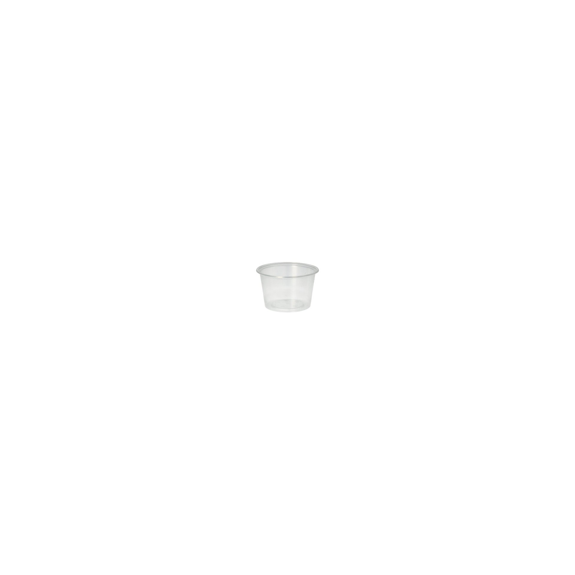 Dressingbecher, PP rund 100 ml Ø 7,1 cm · 4,3 cm transparent