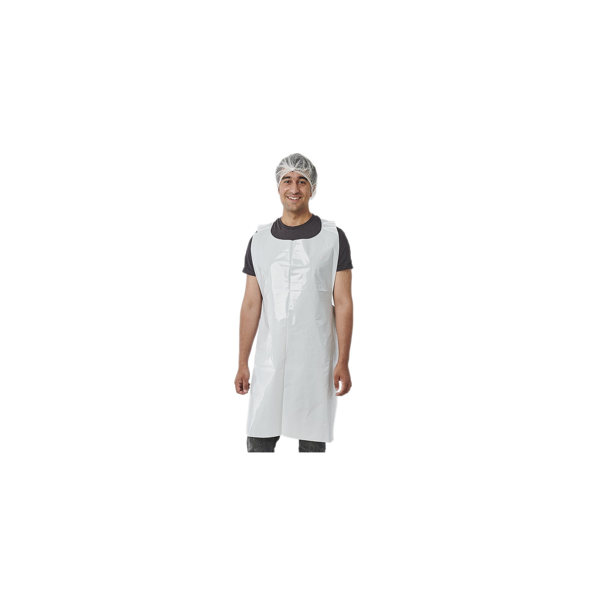 "WORK-INN/-PS" Latz-Schürzen, LDPE 110 cm x 75 cm weiss extra stark "WORK-INN/-PS" Latz-Schürzen, LDPE 130 cm x 75 cm weiss