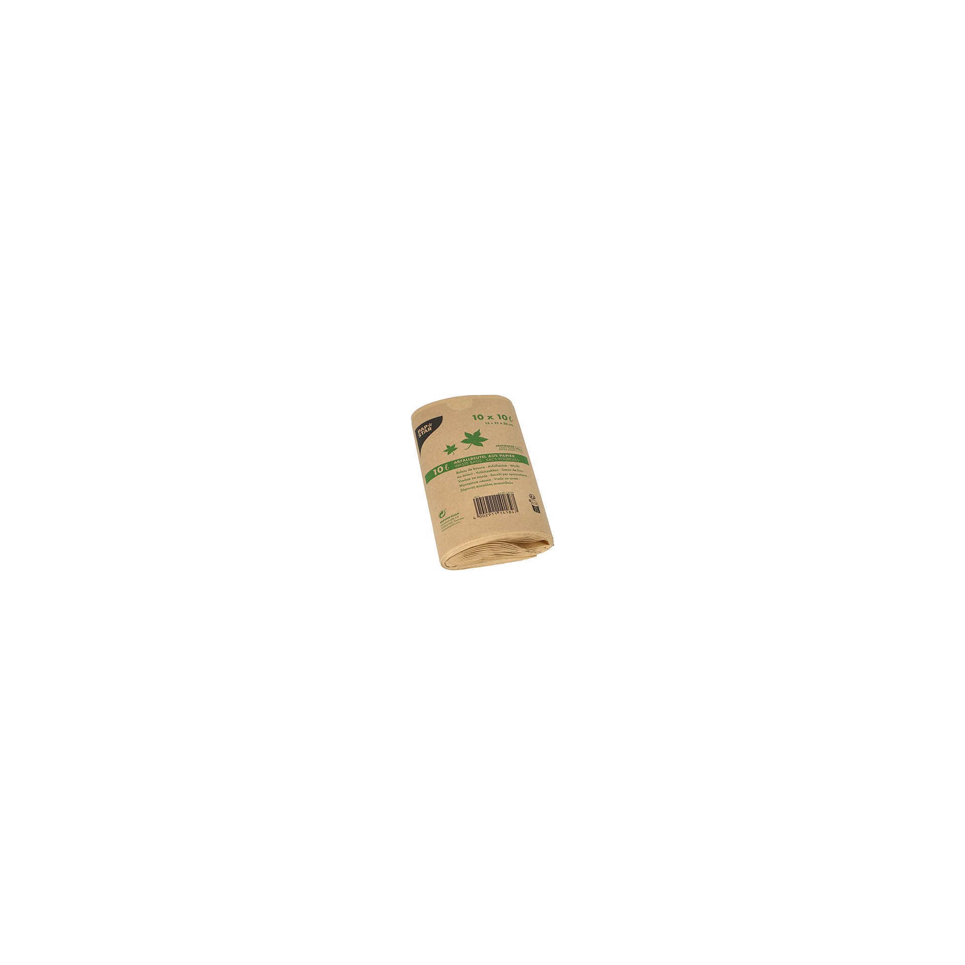 Abfallbeutel Kraftpapier 10 l 35 cm x 21 cm x 15 cm braun Abfallbeutel Kraftpapier 10 l 35 cm x 21 cm x 15 cm braun